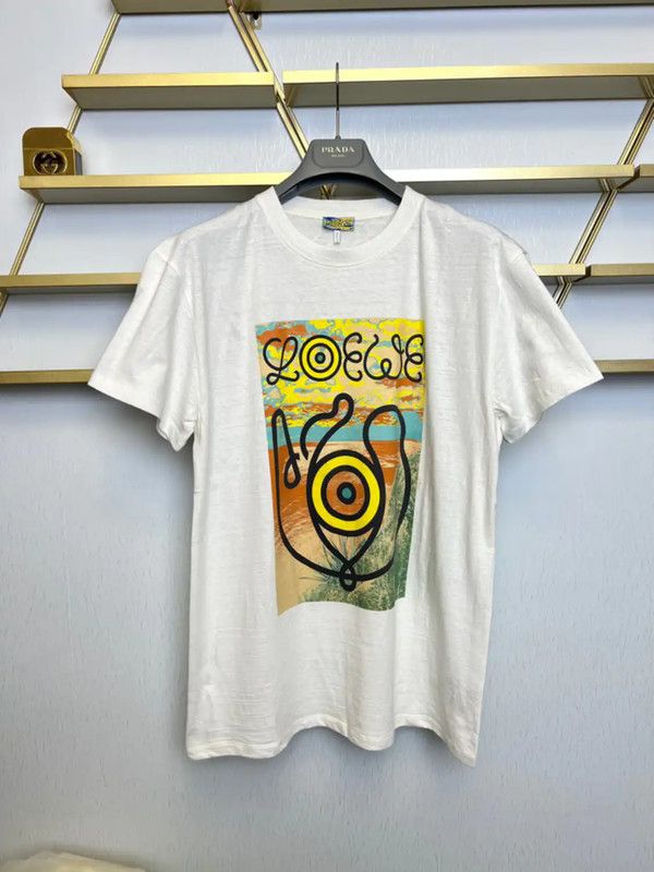 Loewe Loewe Summer Cotton Graphic Tee 0089 Size S / US 4 / IT 40 - 1 Thumbnail