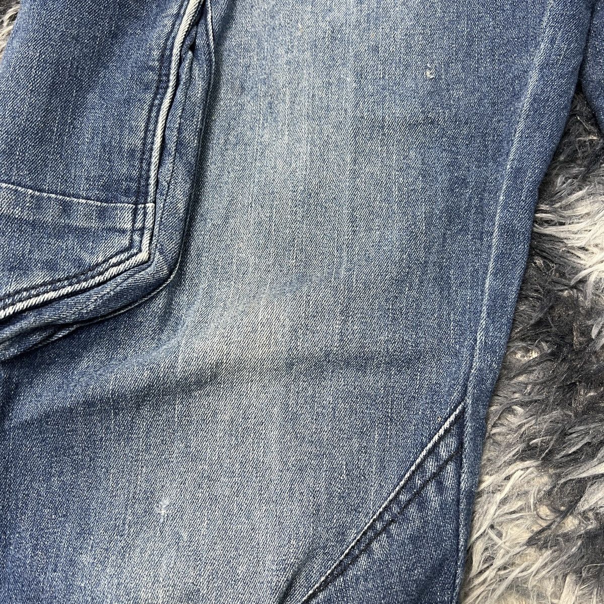 Japanese Brand IZ Frontier Denim Cargo Pants Size US 34 / EU 50 - 6 Thumbnail