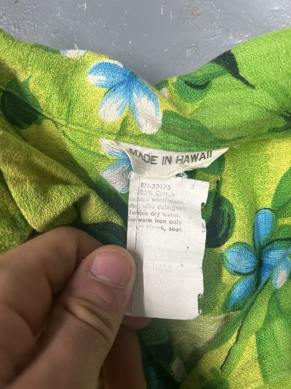 Vintage Crazy Vintage 80s Essential Green Floral Hawaiian Shirt Size US L / EU 52-54 / 3 - 2 Thumbnail