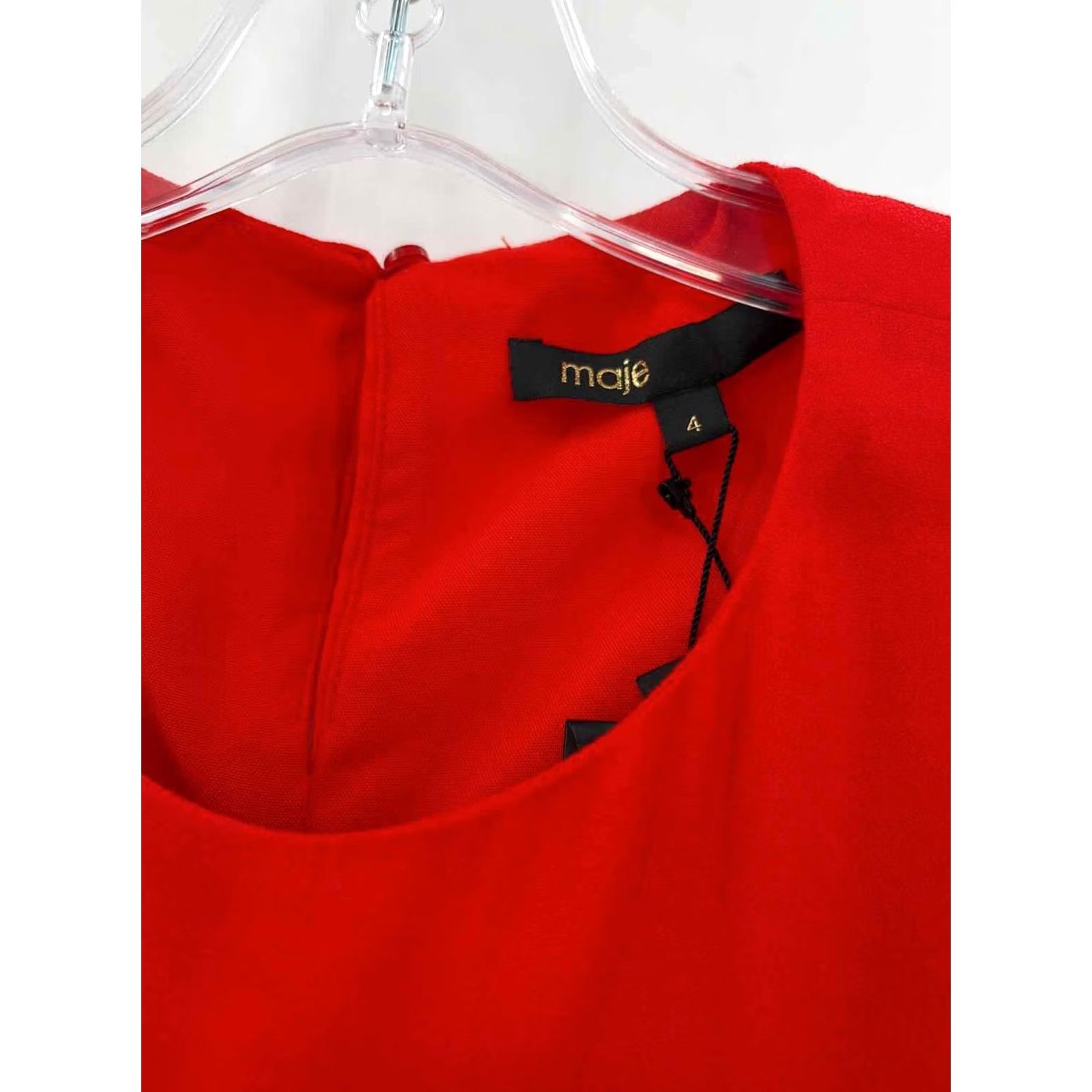 Maje Pre-Owned Maje Red Size 4 Blouse Size S / US 4 / IT 40 - 3 Thumbnail