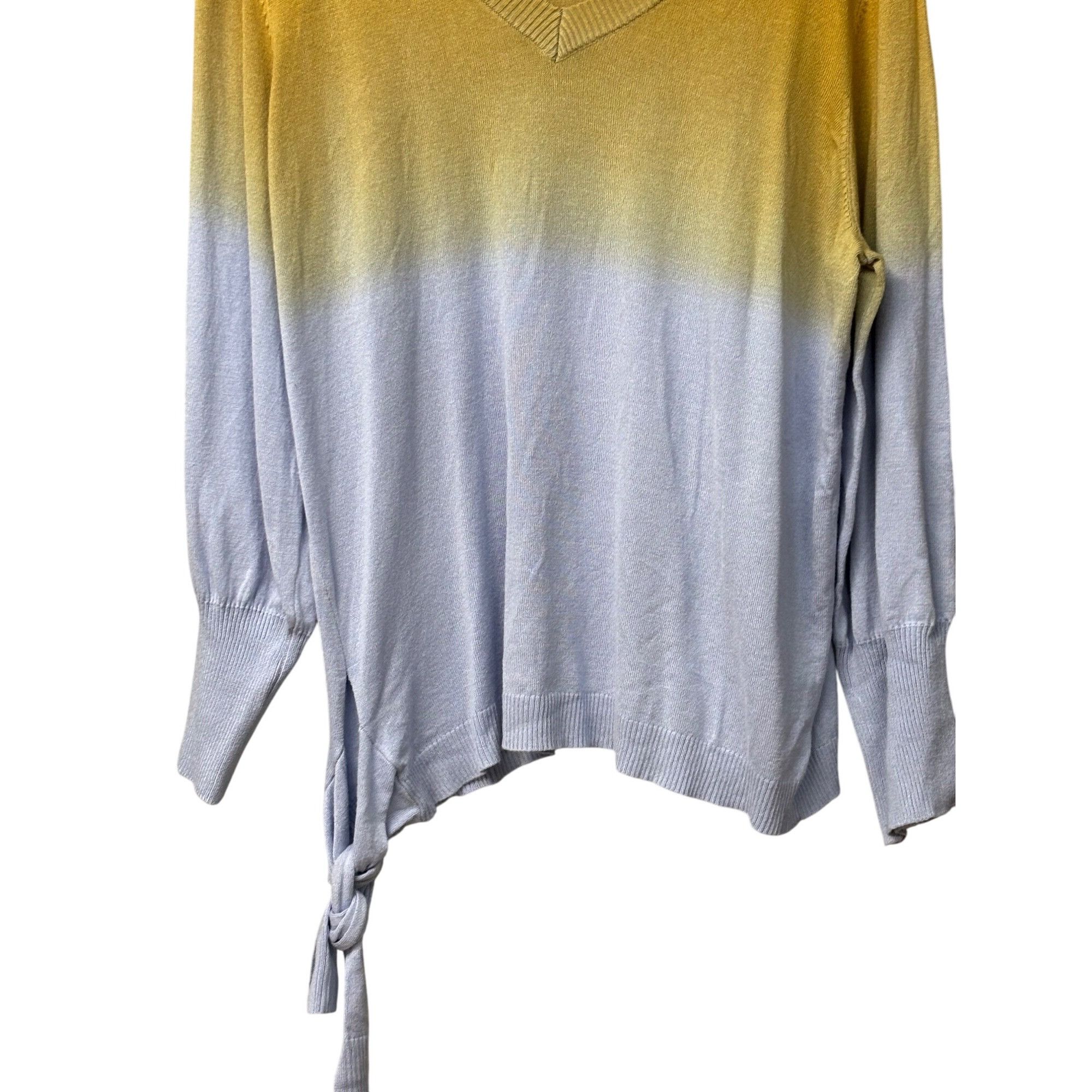 Other Willow Drive Dip-Dye Tie-Hem Top, Yellow, Sz. XL Size XL / US 12-14 / IT 48-50 - 4 Thumbnail