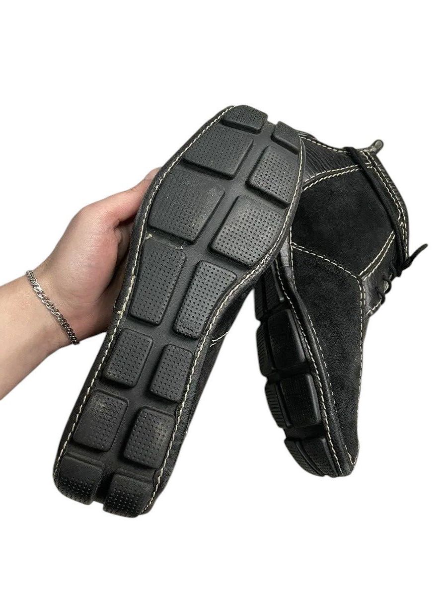 14th Addiction Vintage Black Leather Boots 14th addiction stitching japan Size US 8 / EU 41 - 9 Thumbnail