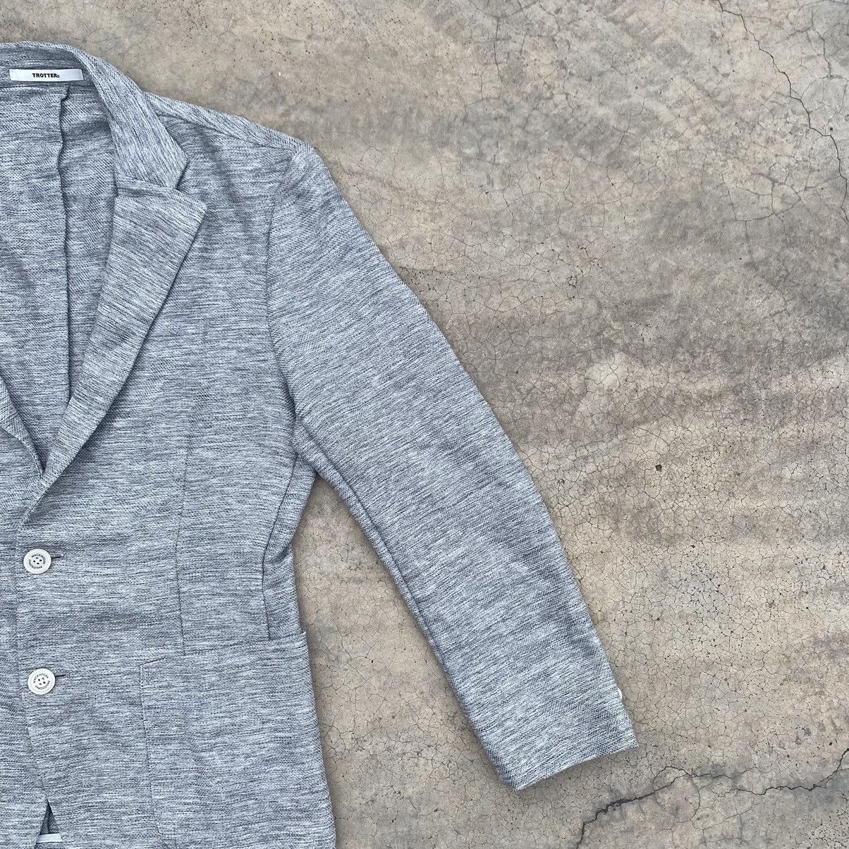 Mackintosh Mackintosh Philosophy Trotter Light Grey Jersey Blazer Size 36R - 4 Thumbnail