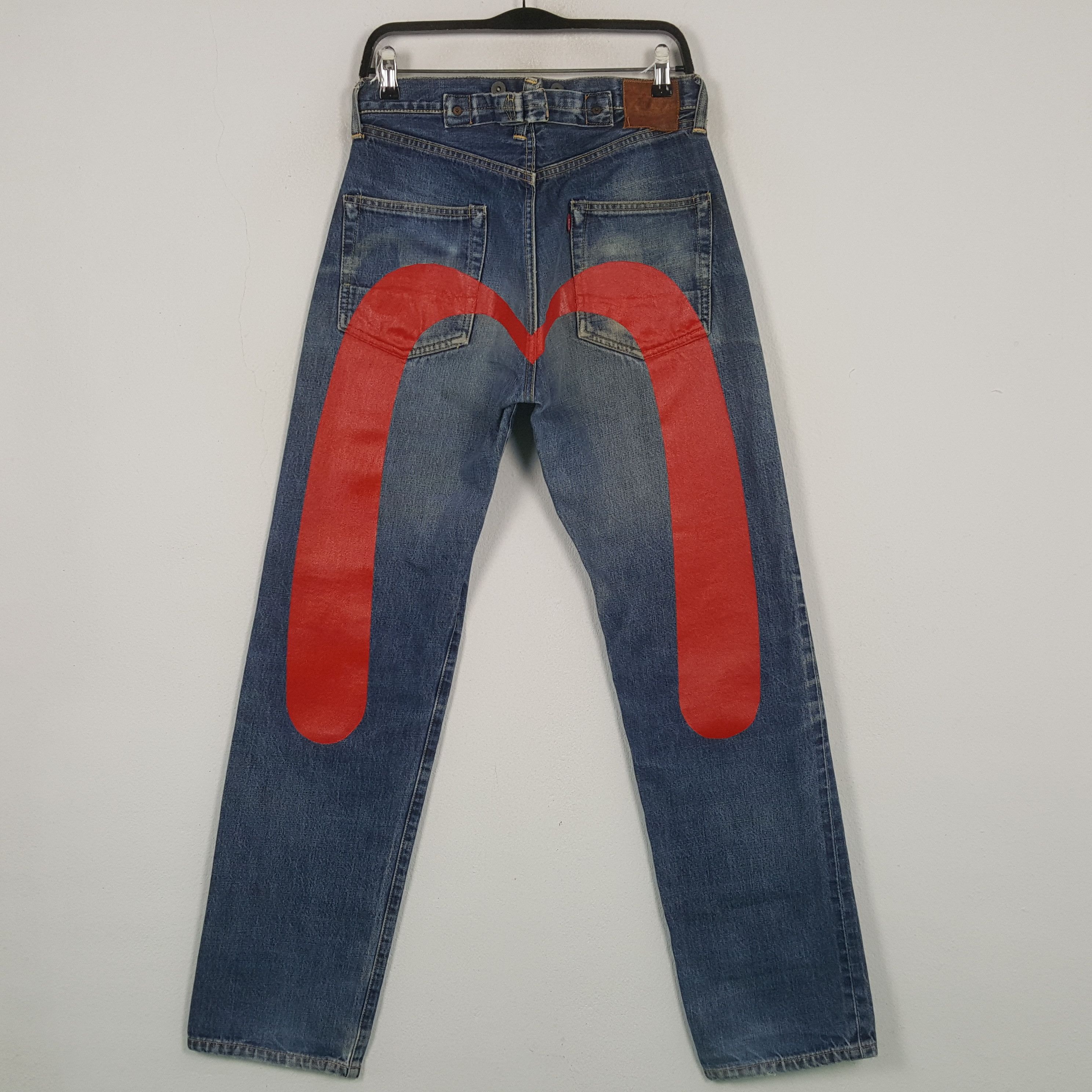 Evisu EVIS JAPANESE BRAND Custom Daicock Jeans C297N1 Size US 29 - 1 Thumbnail