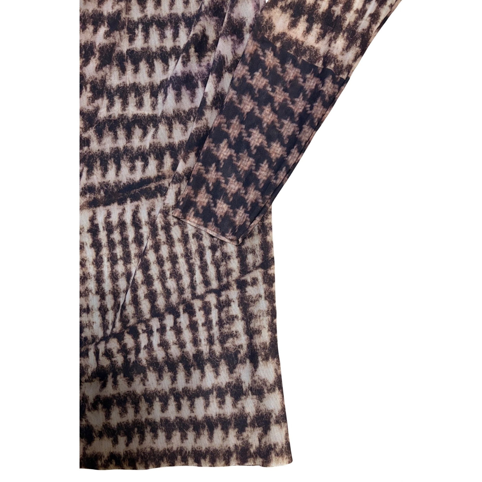 Other LaPiel By AMB Design S/M Florence Stretch Knit Top Houndstoo Size S / US 4 / IT 40 - 3 Thumbnail