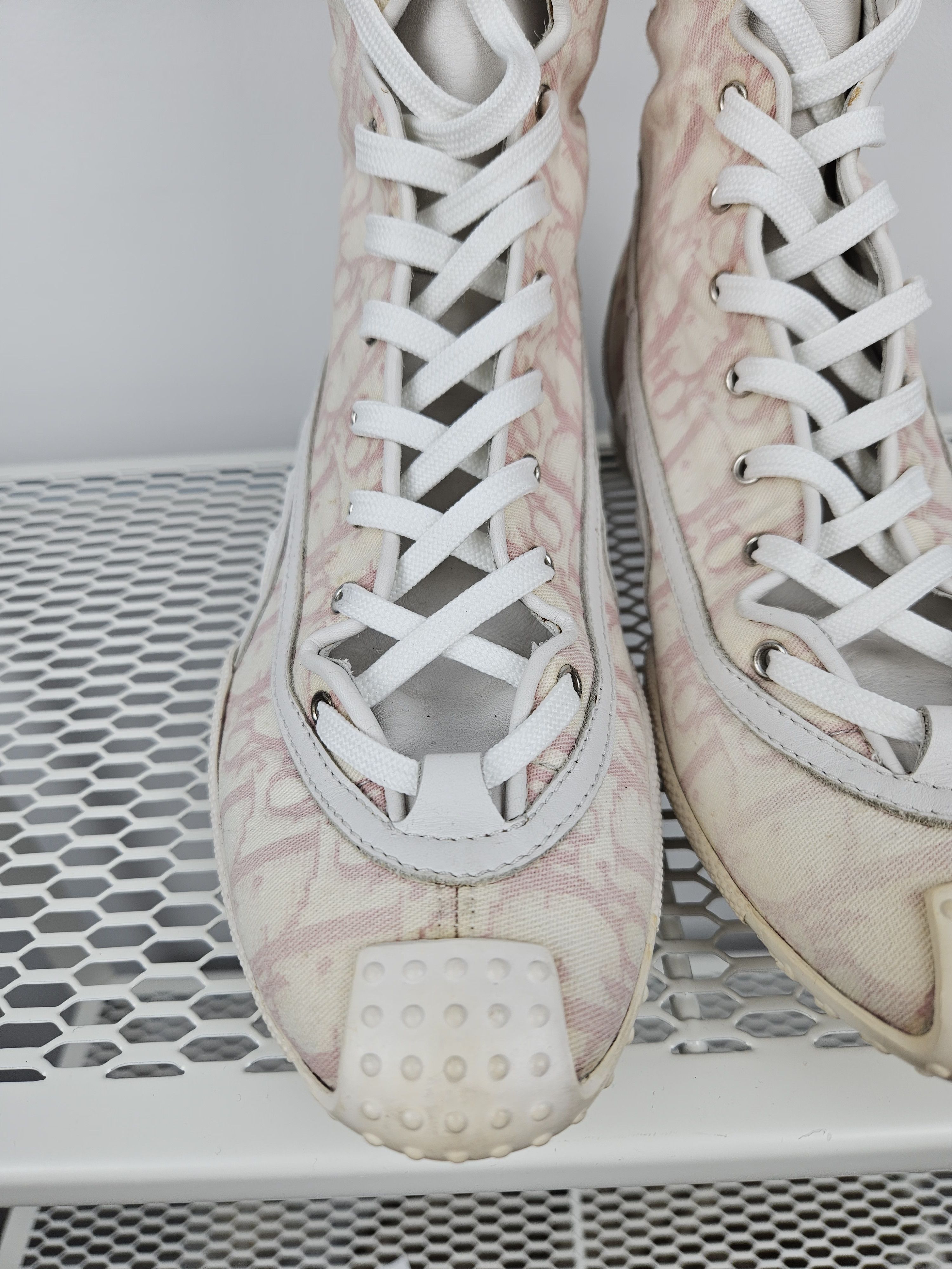 Dior Vintage y2k dior monogram knee height lace up boots Size US 7 / IT 37 - 13 Thumbnail