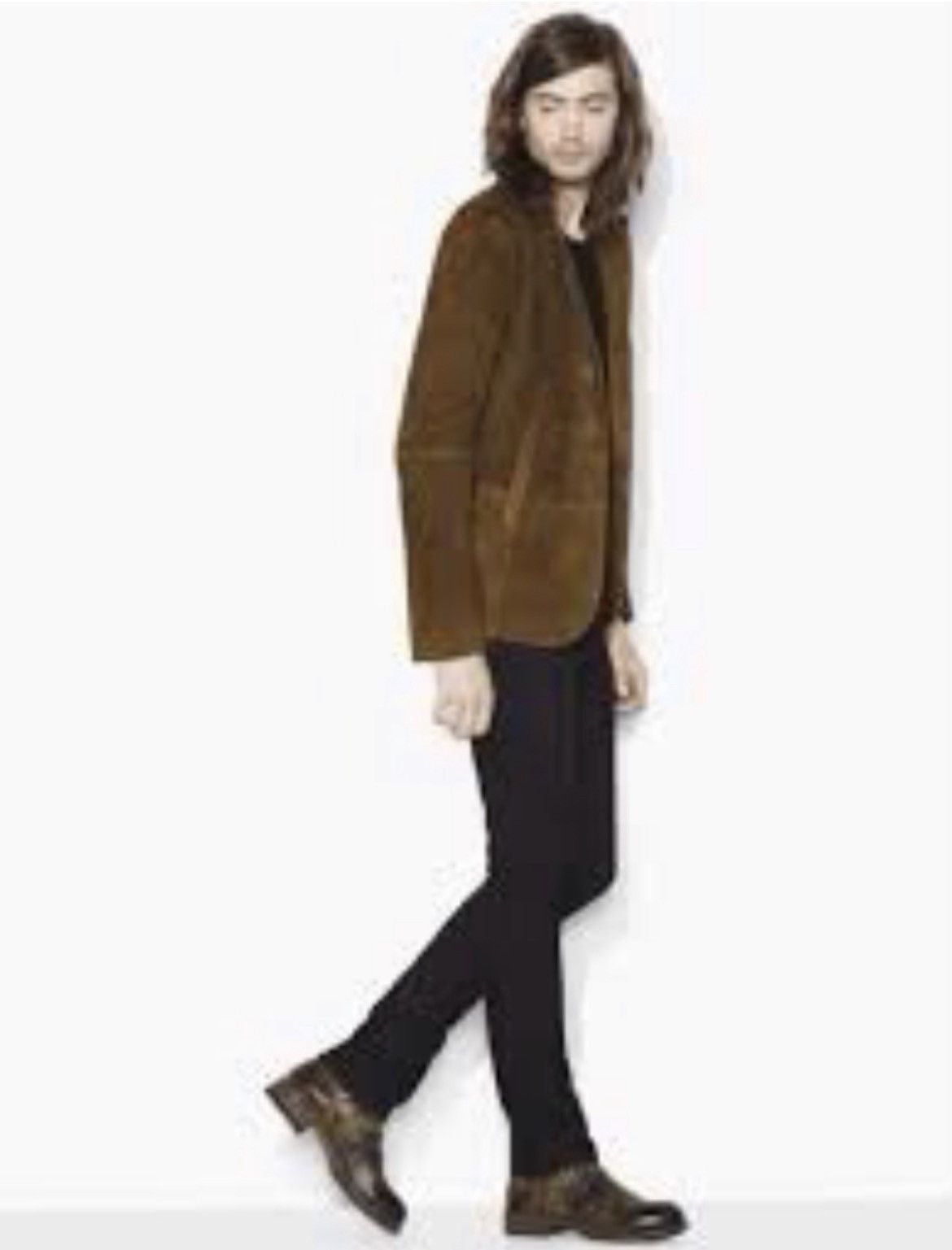 John Varvatos Hook And Bar Hairy Suede Jacket EU 56 US 46 Size US XL / EU 56 / 4 - 2 Thumbnail