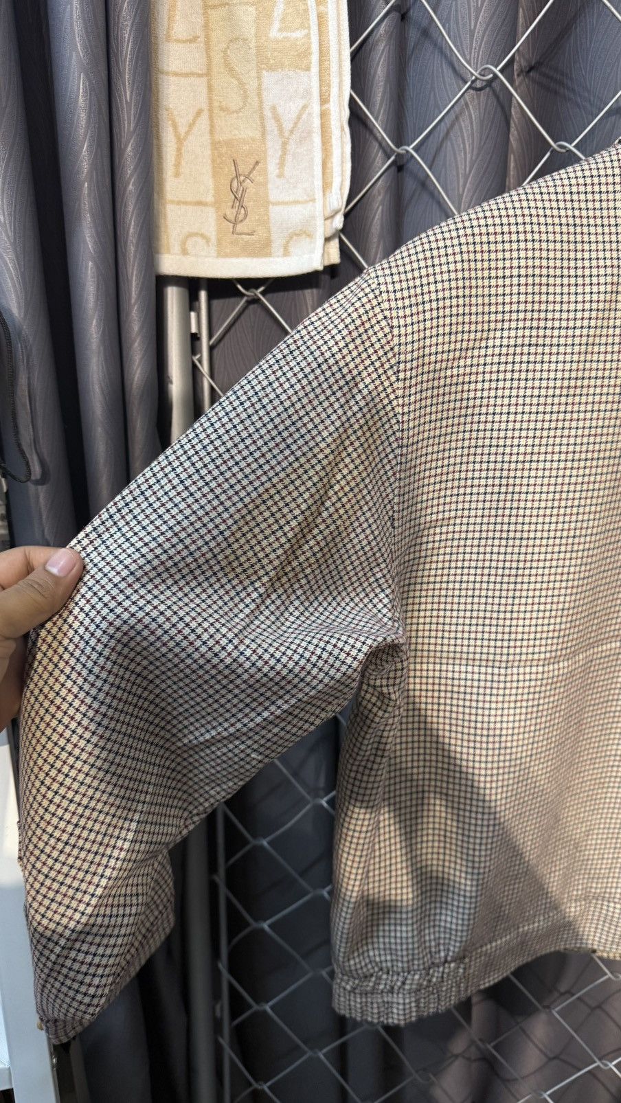 Yves Saint Laurent VINTAGE YVES SAINT LAURENT (YSL) JACKET CHECKERED PATTERN Size US M / EU 48-50 / 2 - 14 Thumbnail