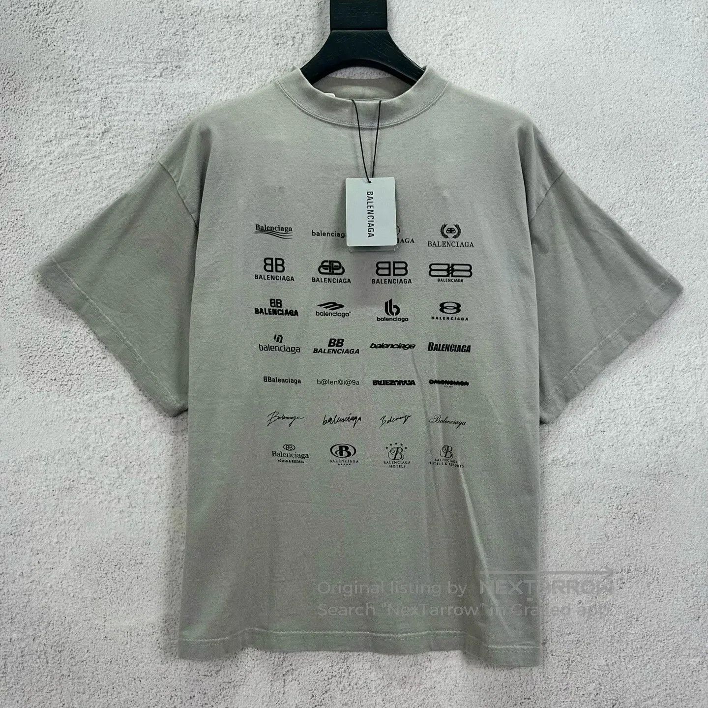 Balenciaga Balenciaga size1 Double-sided multi-logo set with water-was Size US S / EU 44-46 / 1 - 1 Thumbnail
