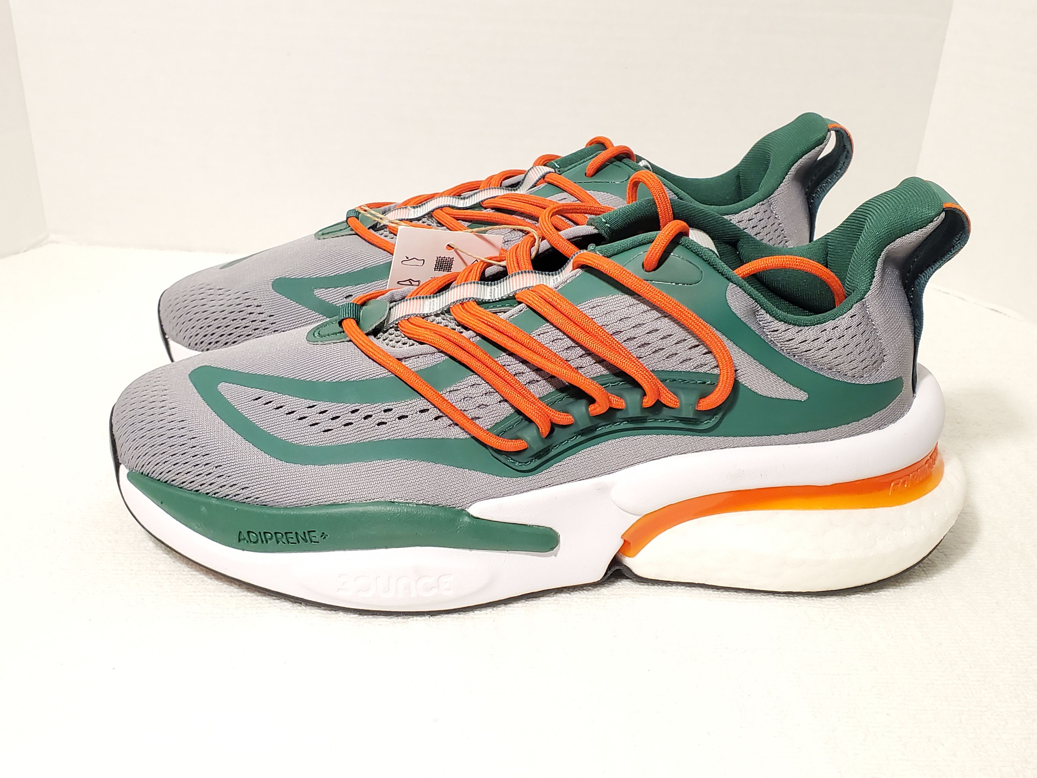 Adidas Adidas AlphaBoost V1 Men Running Sneakers Miami Hurricane Size US 8 / EU 41 - 1 Thumbnail