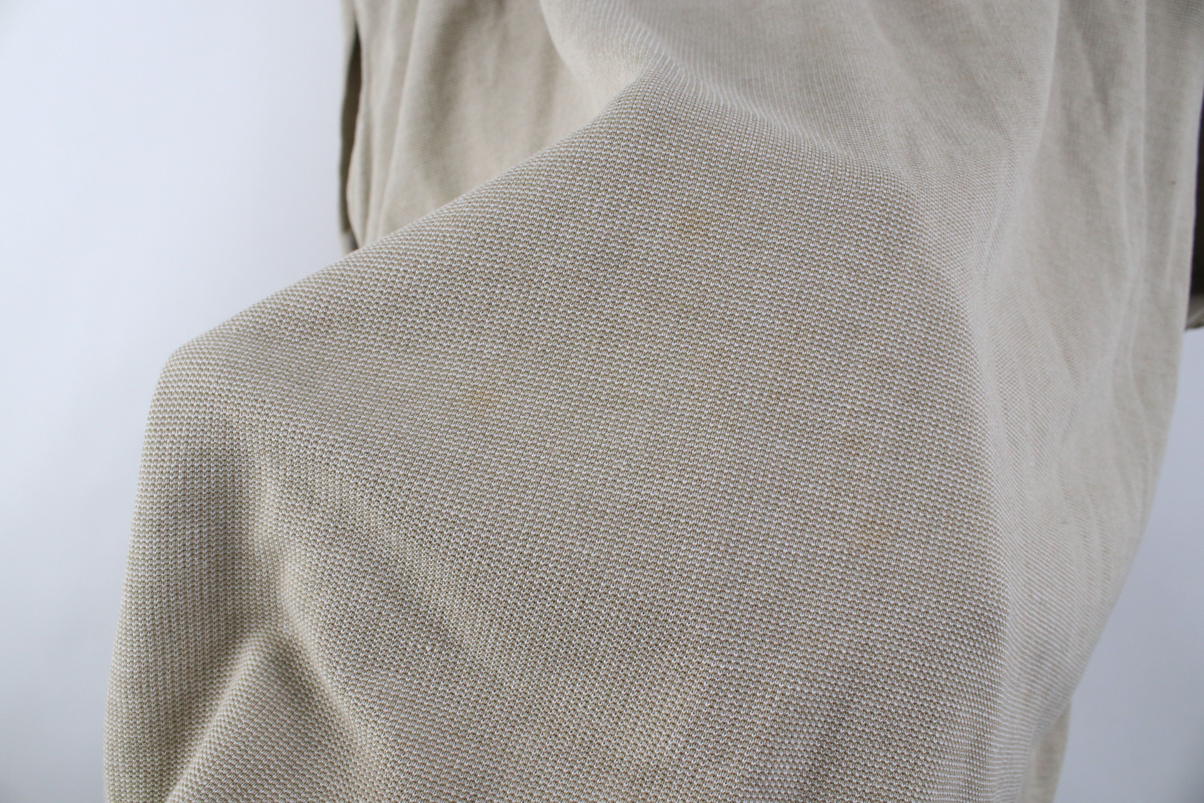 Vintage Vintage 90s Streetwear Knit Collared Golf Polo Shirt Beige Size US XL / EU 56 / 4 - 6 Thumbnail