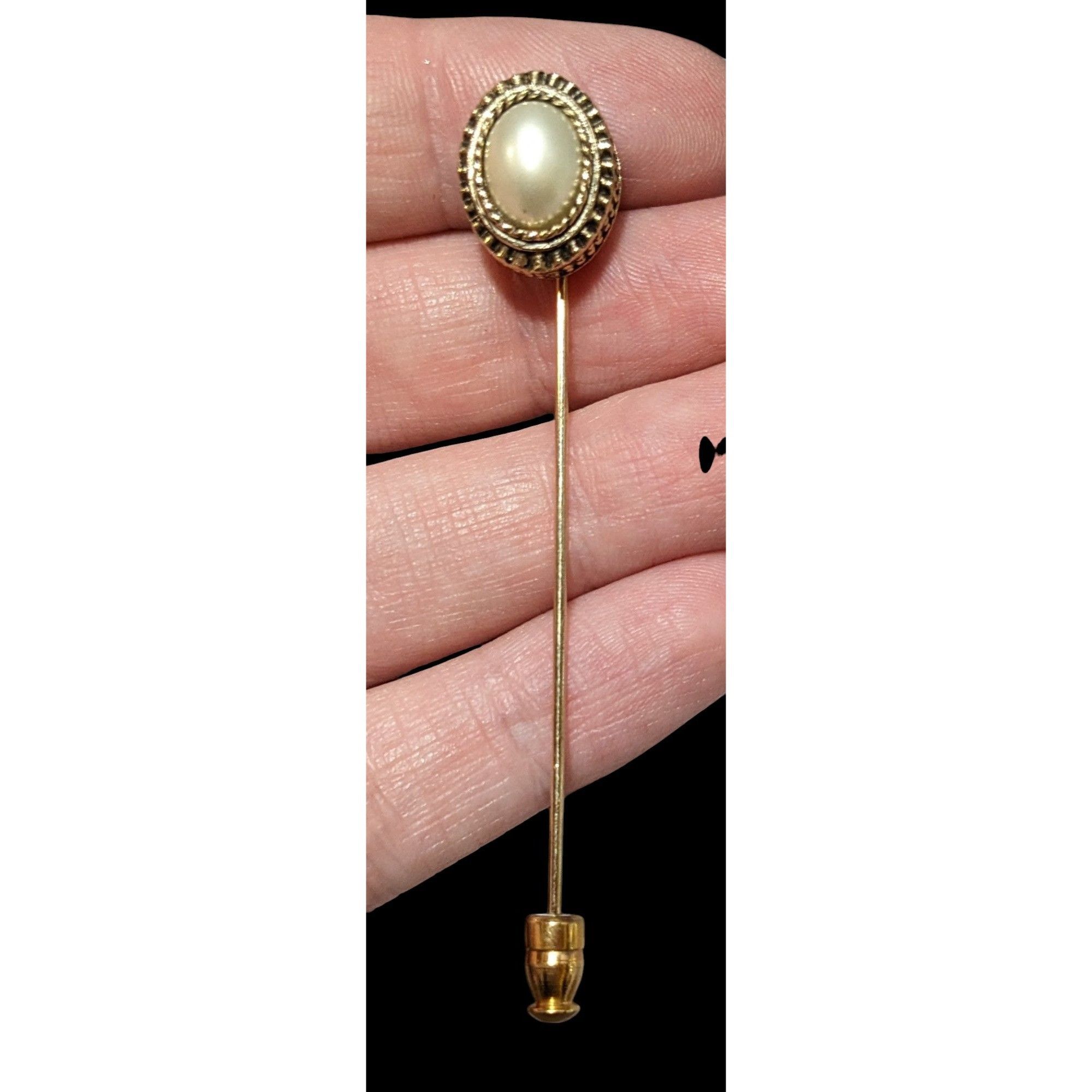 Other Vintage Gold Tone Sarah Coventry Faux Pearl Stick pin Size ONE SIZE - 1 Thumbnail