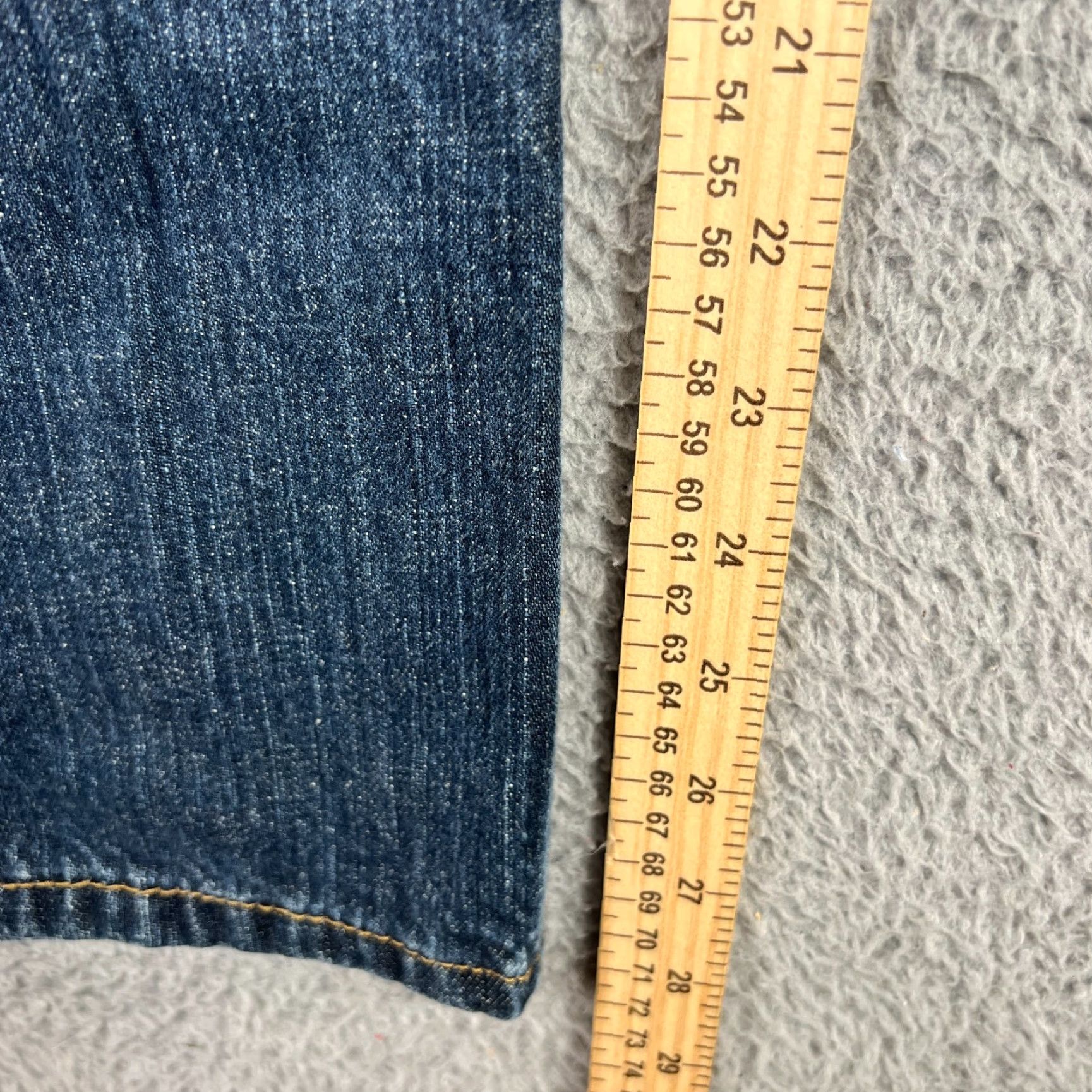 Levi's Levi's 569 Jeans Mens 36x28 Loose Fit Straight Leg Blue Dark Wash Size US 34 / EU 50 - 3 Thumbnail