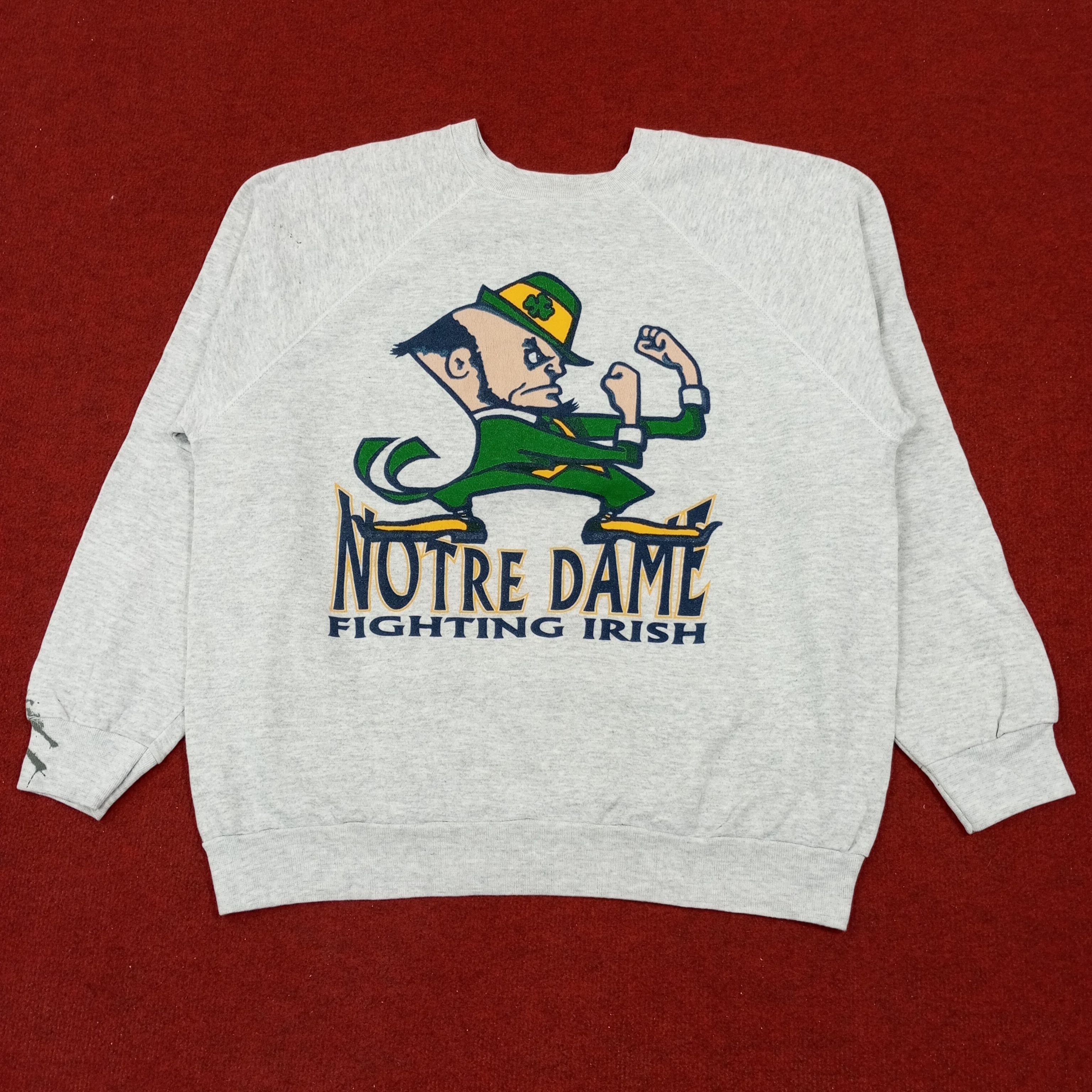 NFL × Vintage Notre Dame Fighting Irish American Football Team Sweatshirt Size US L / EU 52-54 / 3 - 1 Thumbnail