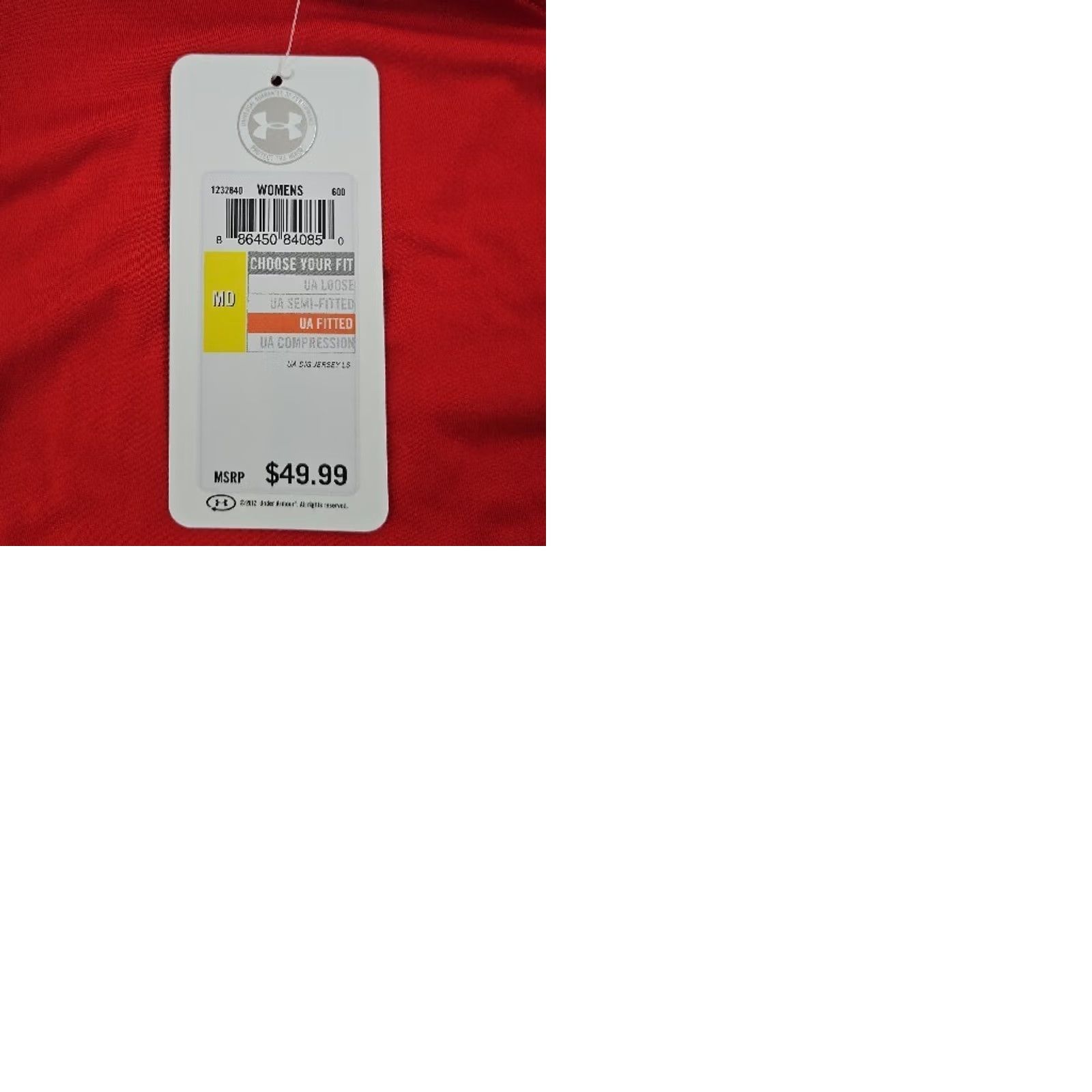 Under Armour Under Armour Volleyball T Shirt Women's M Red Long Sleeve HeatGear Fitted Size M / US 6-8 / IT 42-44 - 9 Thumbnail