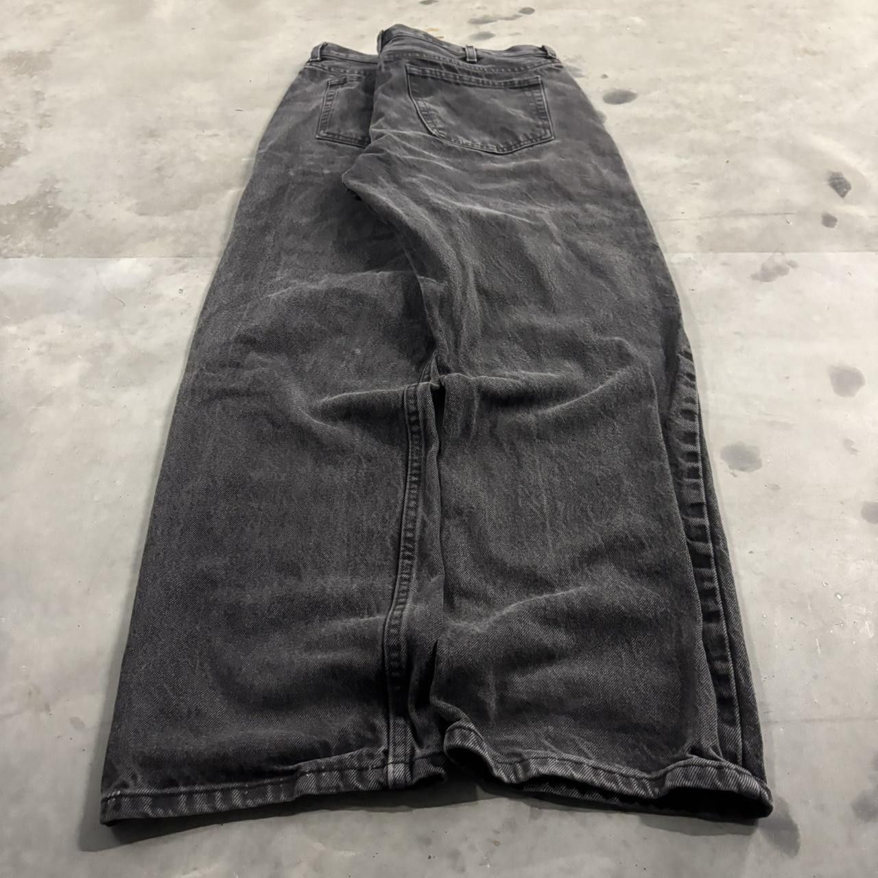 Vintage Vintage Y2K/2000s Grunge Faded Black Essential Denim Jeans! 40x32 Size US 40 / EU 56 - 4 Thumbnail
