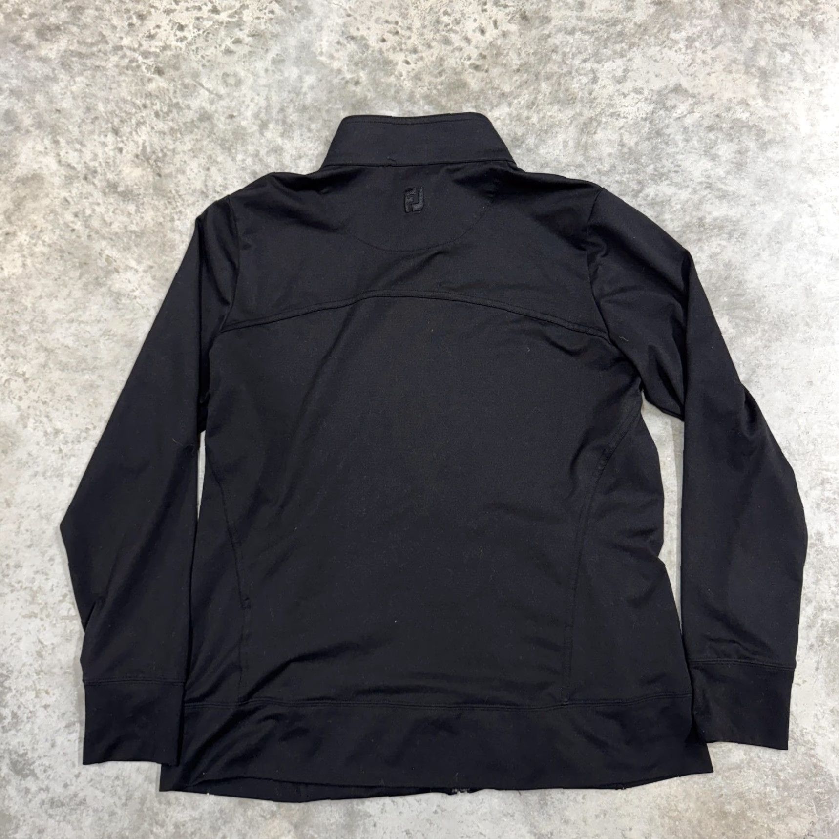 Footjoy FootJoy Jacket Womens L Black Full Zip Golf Stretch Performance Layer Track Jacket Size L / US 10 / IT 46 - 4 Thumbnail