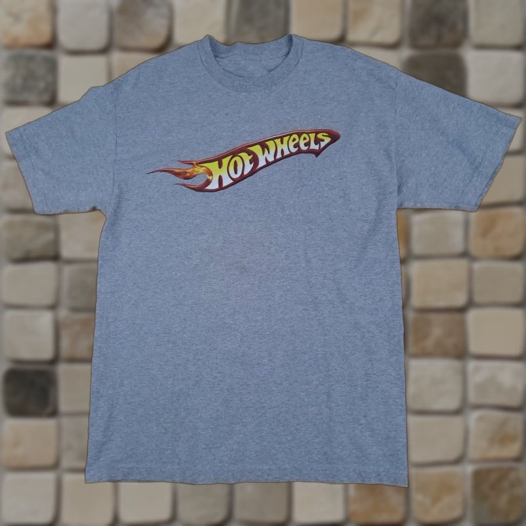 Vintage Hot Wheels in Flames Classic Printed T-Shirt Grey Medium Size US M / EU 48-50 / 2 - 1 Thumbnail