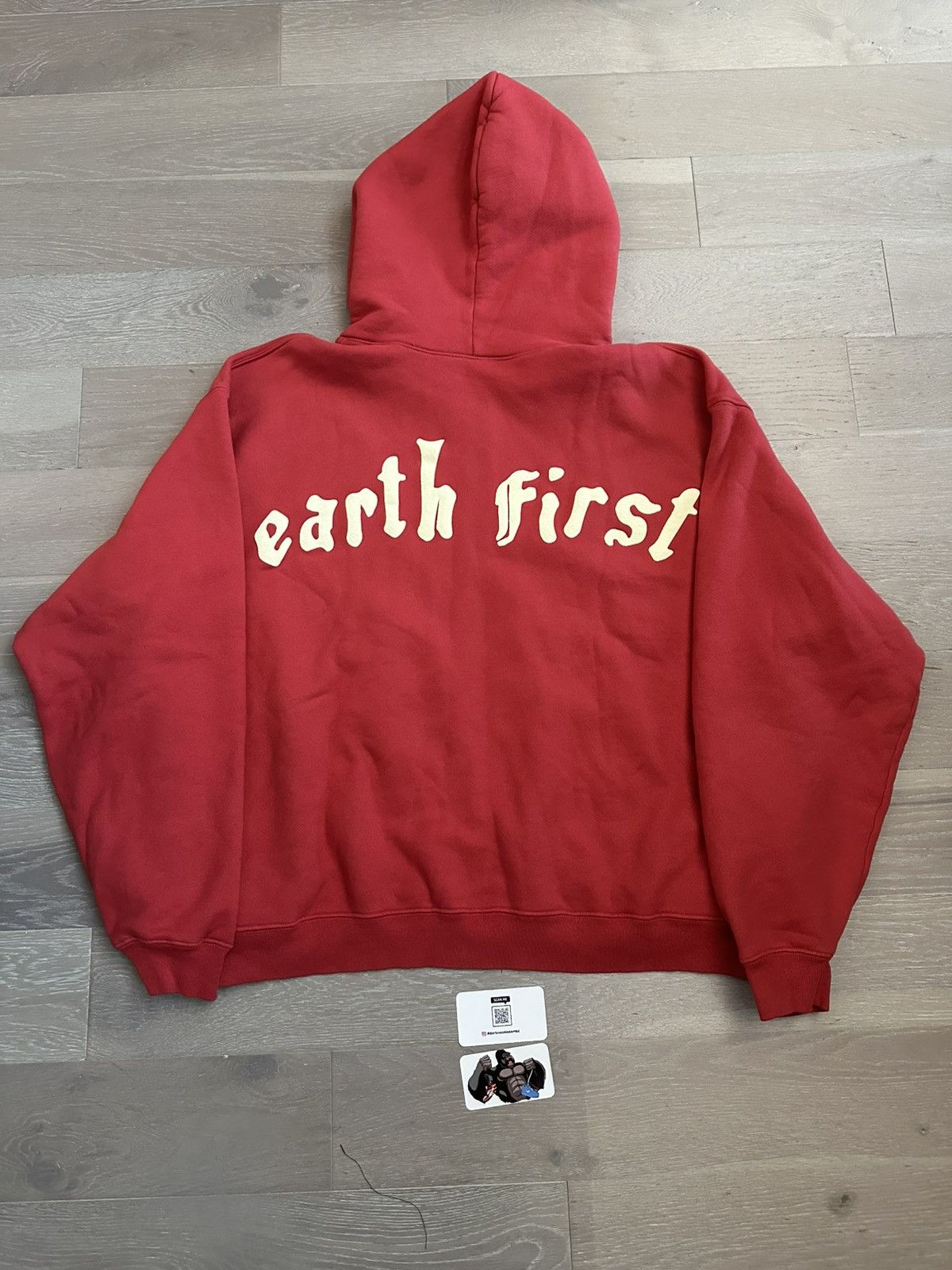 Cactus Plant Flea Market Cactus Plant Flea Market Earth First Zip Hoodie Red Size US XL / EU 56 / 4 - 3 Thumbnail