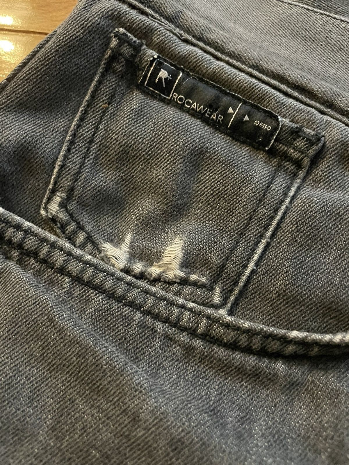 Rocawear Y2K Baggy black faded distressed Rocawear jeans Size US 36 / EU 52 - 3 Thumbnail