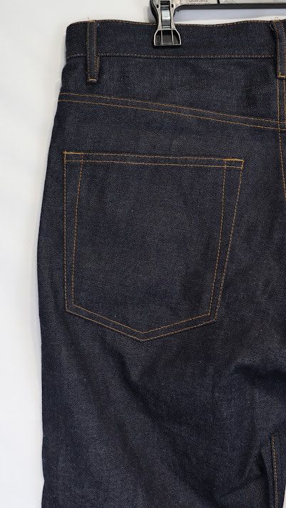 Helmut Lang o1rshd1 Turn up Jean RAW Denim Jeans in Blue Size US 32 / EU 48 - 13 Thumbnail