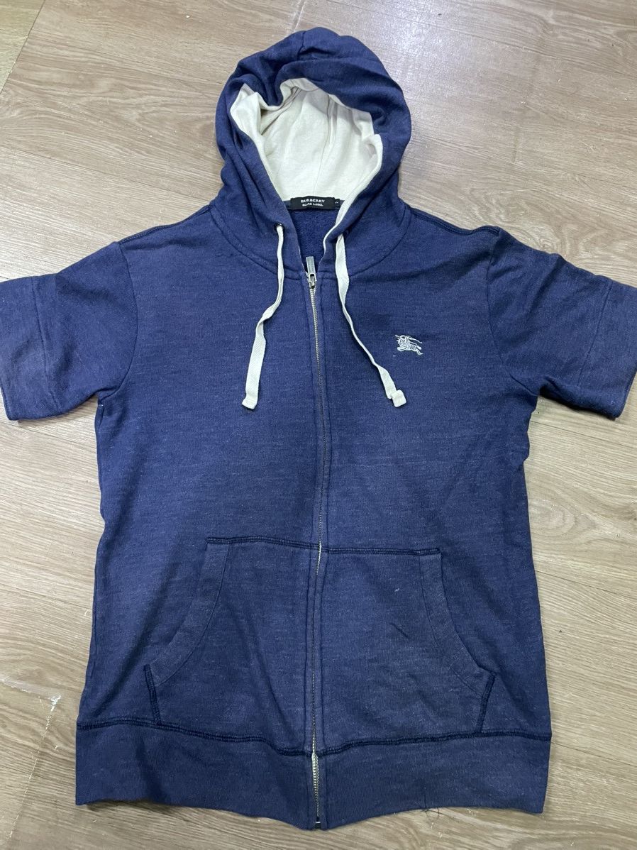 Burberry black label zip up hoodie