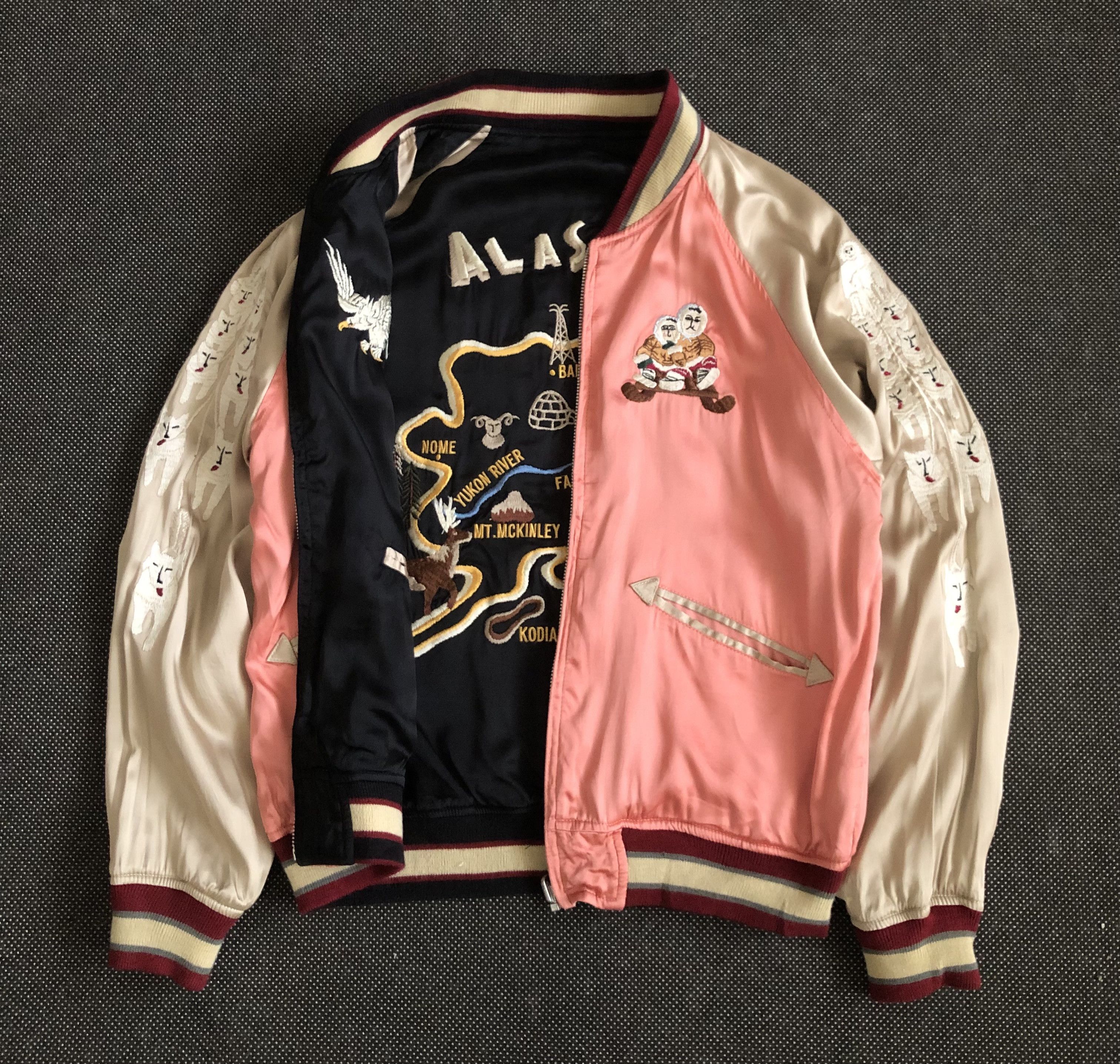 Japanese Brand RARE🔥HOUSTON JAPAN ALASKA MOTIVES REVERSIBLE SUKAJAN JACKET Size US M / EU 48-50 / 2 - 2 Thumbnail