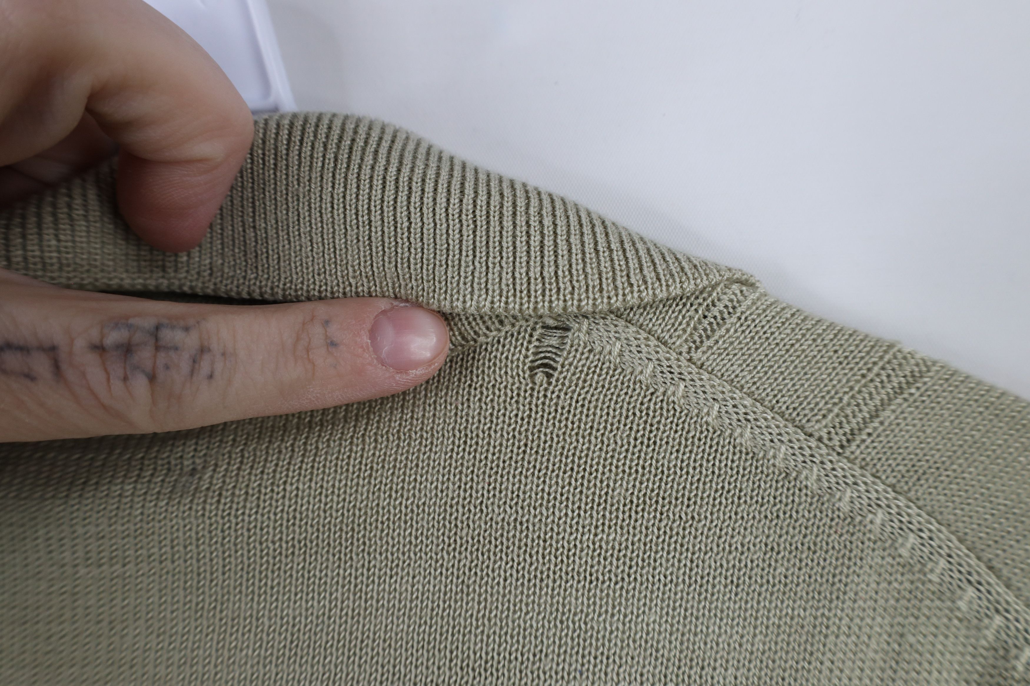 Vintage Vintage 90s Streetwear Ribbed Knit Collared Polo Shirt Size US L / EU 52-54 / 3 - 7 Thumbnail