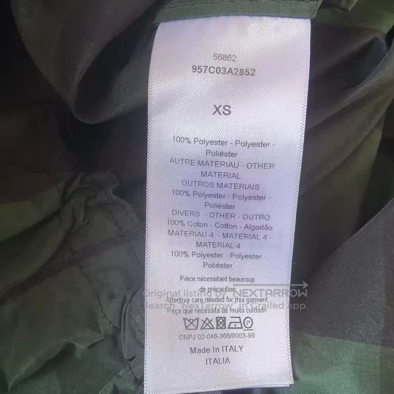 Dior Dior Green Check Logo Raincoat. Size US XS / EU 42 / 0 - 4 Thumbnail