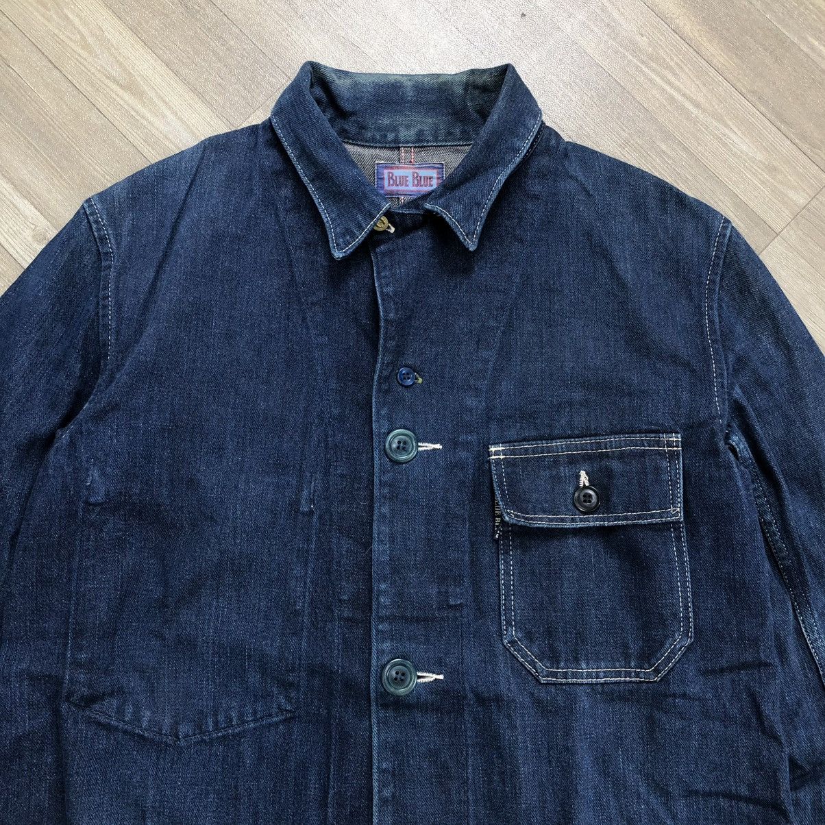 Blue Blue Japan Vintage Blue Blue Japan Selvedge Denim Chore Jacket Size US M / EU 48-50 / 2 - 4 Thumbnail