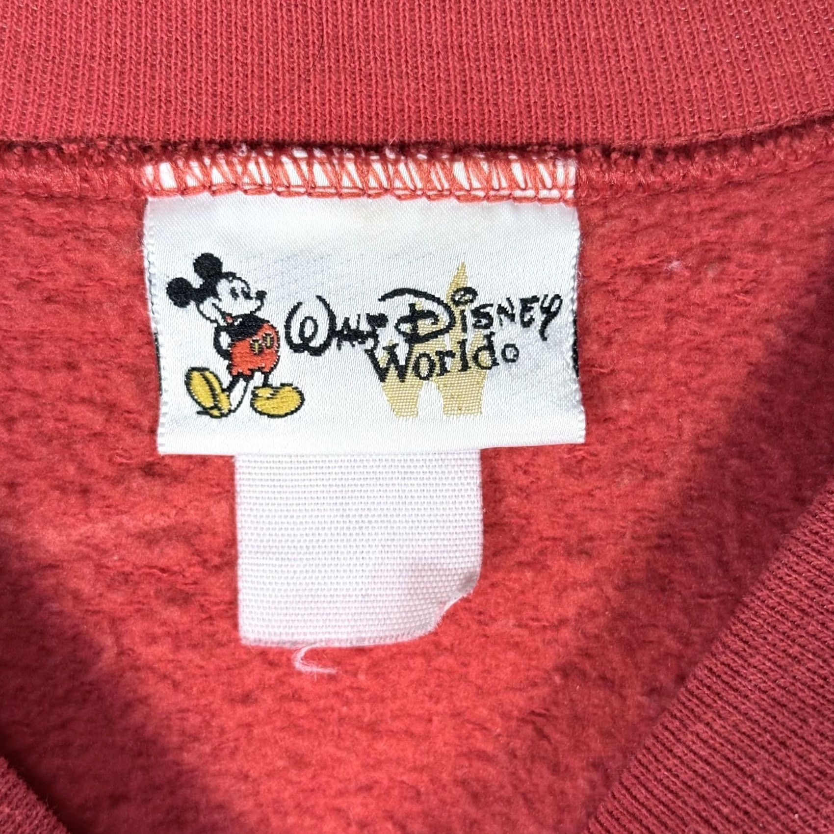 Disney VTG Disney Mickey Mouse Ears To You Sweatshirt Red Crew Neck Adults M Size US M / EU 48-50 / 2 - 6 Thumbnail