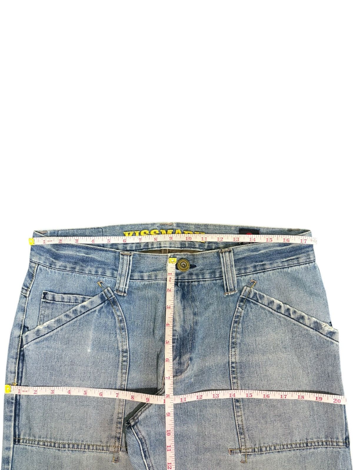 Acne Studios Vintage Kissmark Faded Wash Distress Baggy Jeans Size 35" - 6 Thumbnail