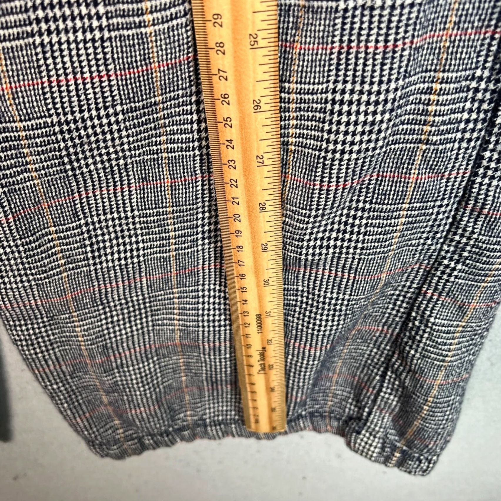 Reformation Reformation Womens Plaid Trousers Size 6 Wide Leg Pants Wool Blend Size 28" / US 6 / IT 42 - 6 Thumbnail
