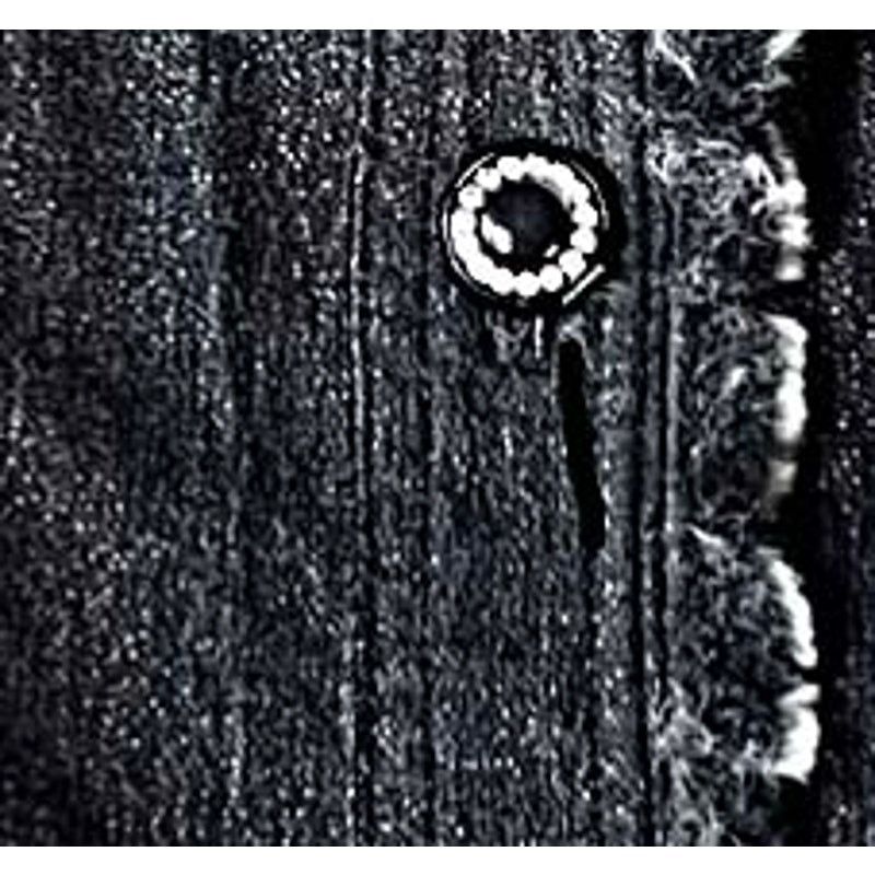 Other Vintage Nancy Bolen Faux Fur Embellished Black Denim Vest Size S / US 4 / IT 40 - 8 Thumbnail