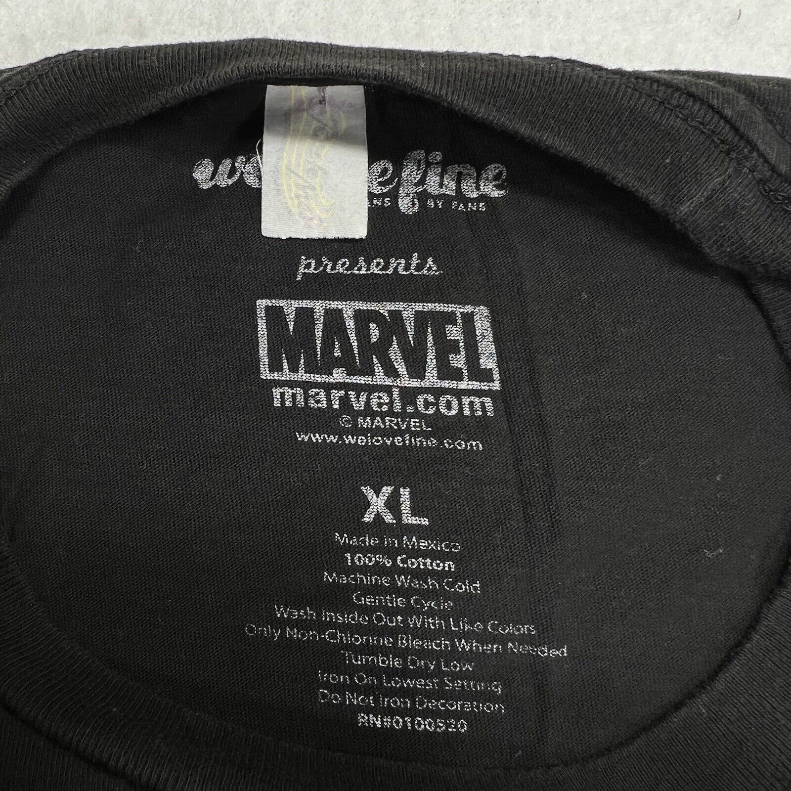 Marvel Comics Marvel Deadpool XL Black Superhero Logo Graphic T Shirt Size US XL / EU 56 / 4 - 3 Thumbnail