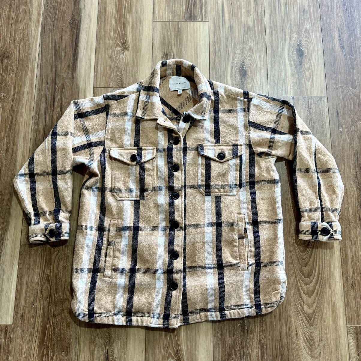 Lucky Brand Women’s Lucky Brand 100% Cotton Plaid Shirt Jacket Shacket Size M / US 6-8 / IT 42-44 - 1 Thumbnail