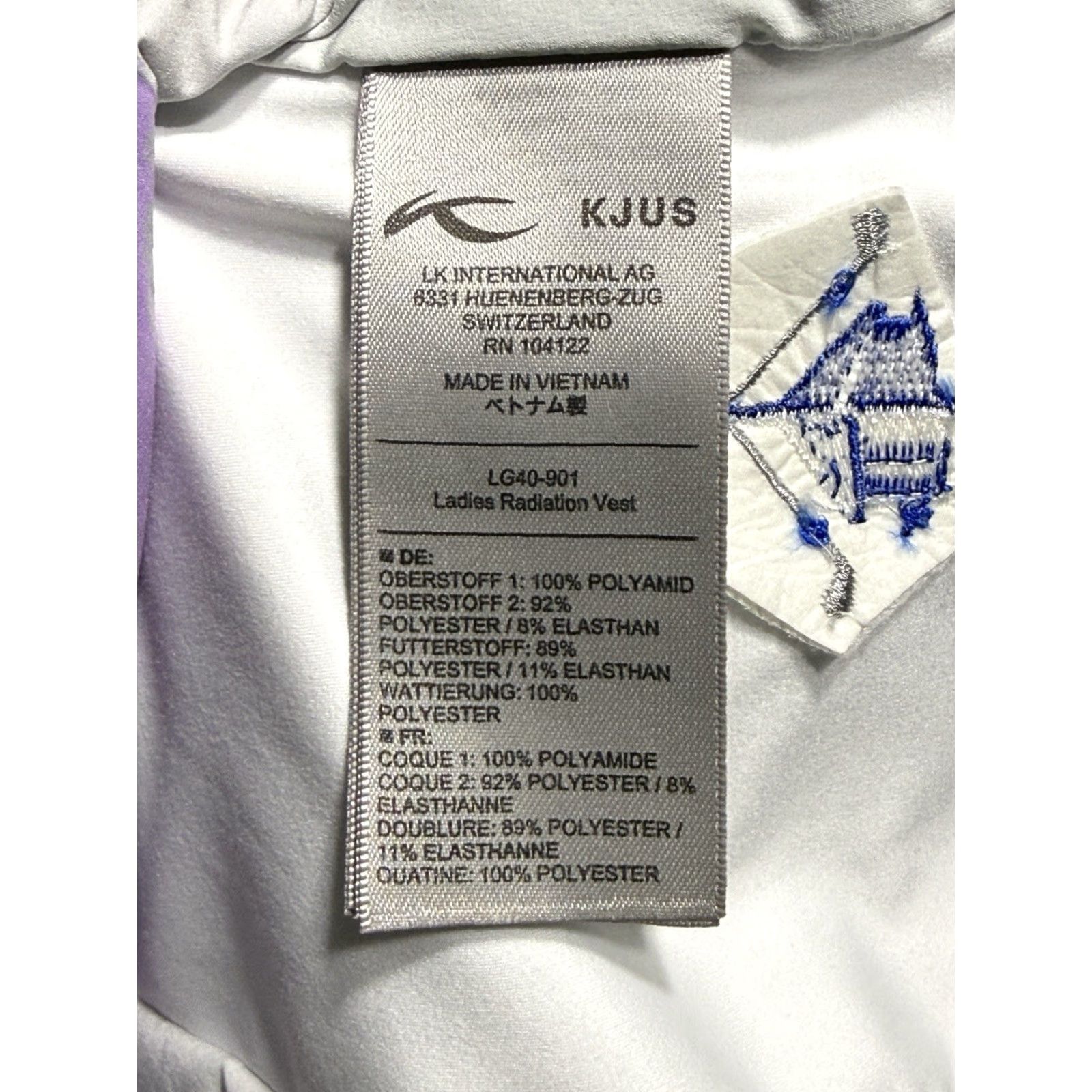 KJUS VINTAGE KJUS Radiation Vest Womens 38 Medium Lavender Hybrid Full Zip Outdoor Golf NWT Size XS / US 0-2 / IT 36-38 - 6 Thumbnail