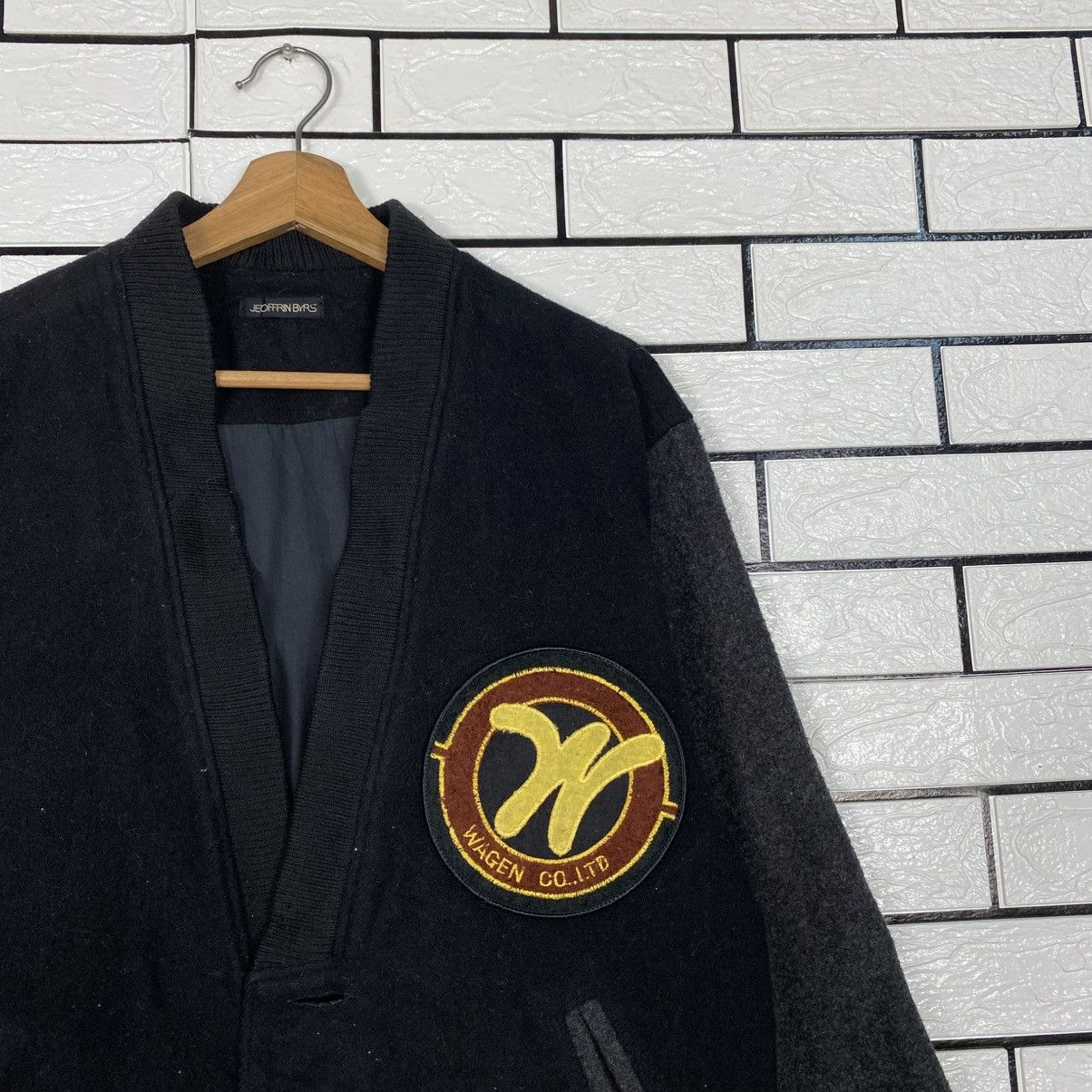 Japanese Brand 📌Wagen Co Ltd Wool Bomber Jacket Issey Miyake Size US L / EU 52-54 / 3 - 7 Thumbnail