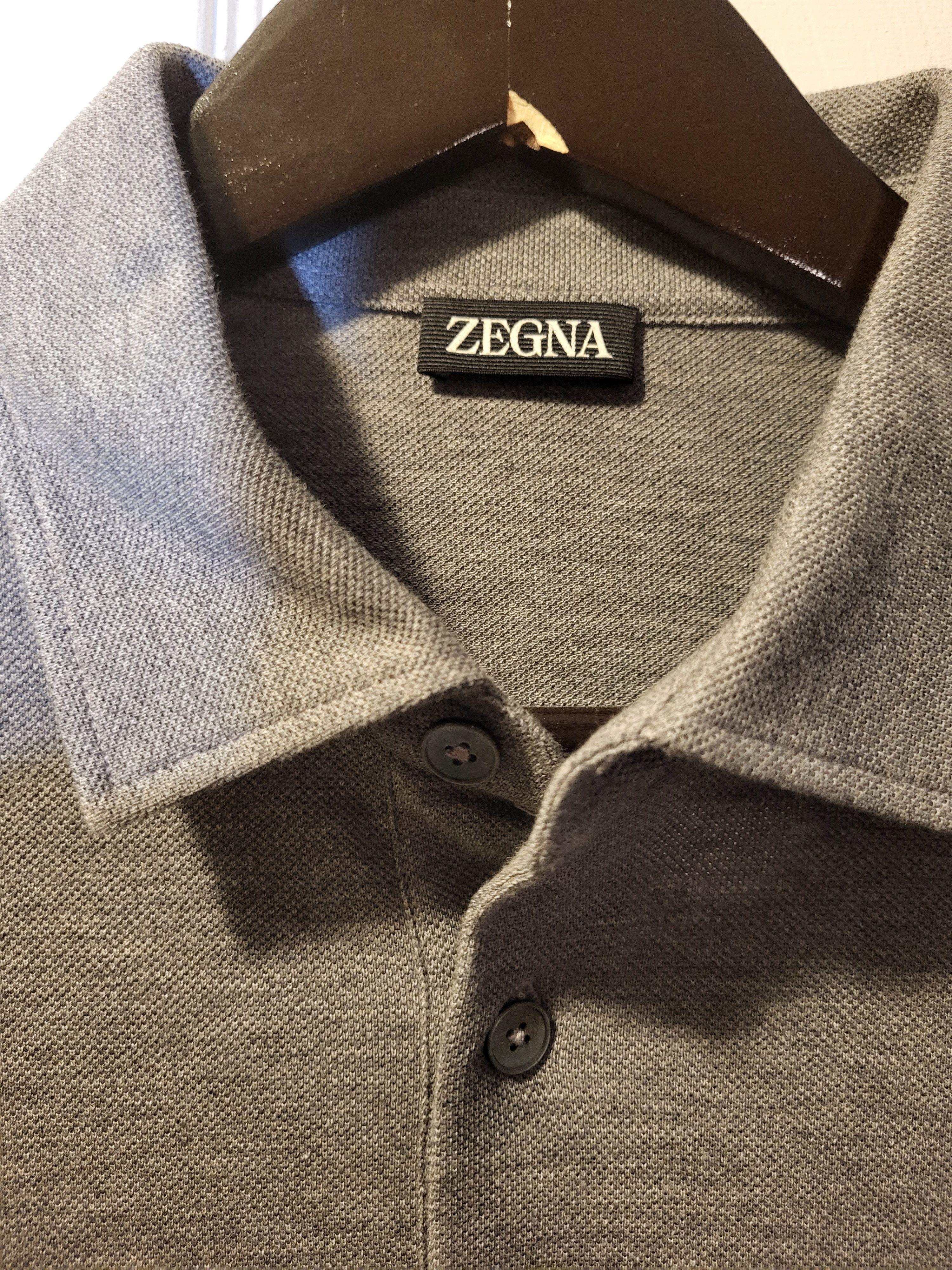 Z Zegna Zegna Long Sleeve Polo Shirt Size US M / EU 48-50 / 2 - 5 Thumbnail