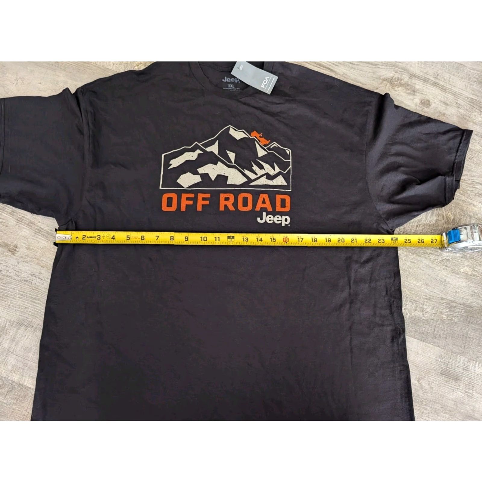 Jeep JEEP Off Road T-Shirt Men's 2XL Black Graphic Print Crew Neck Short Sleeve Cars Size US XXL / EU 58 / 5 - 5 Thumbnail