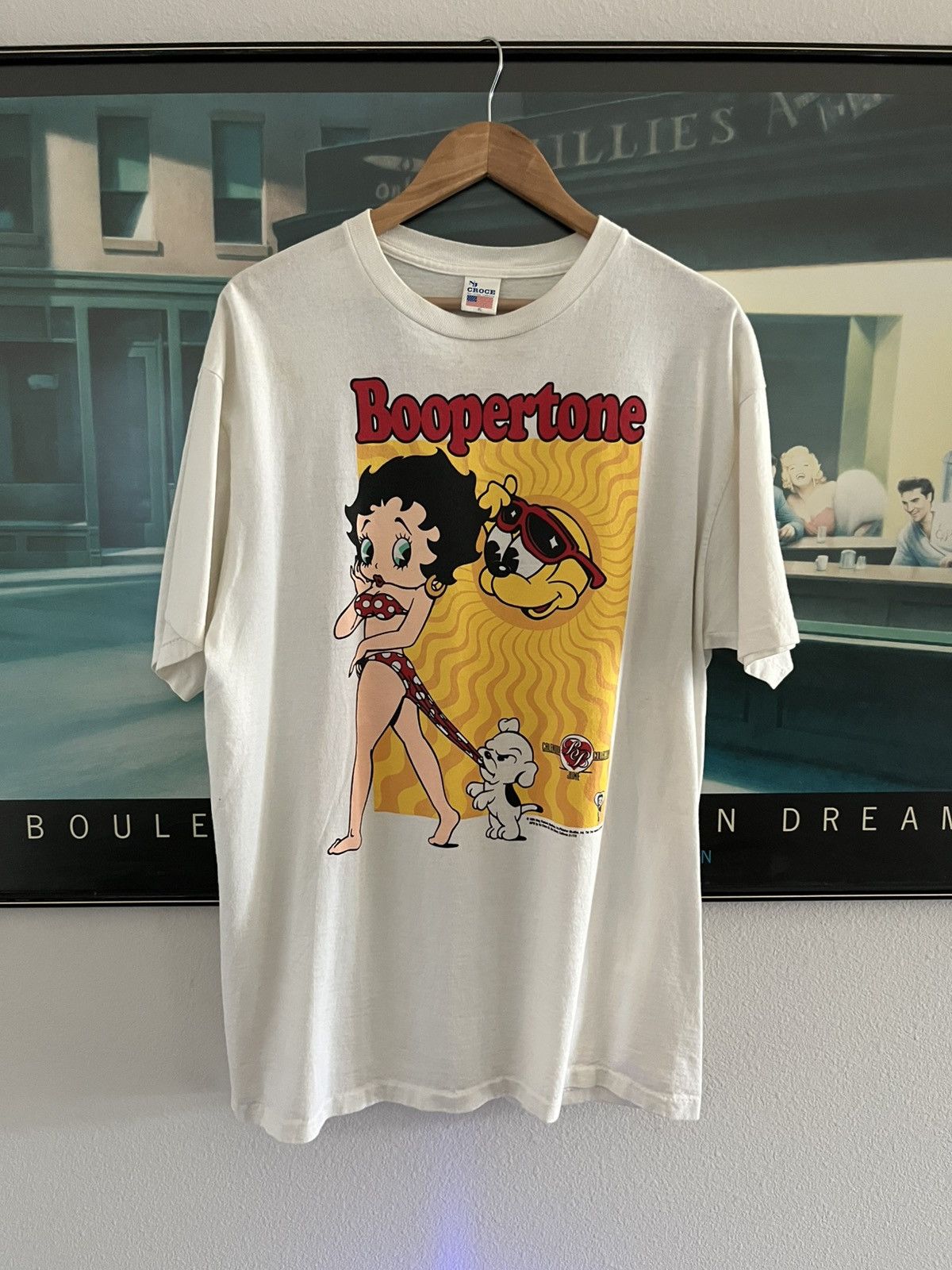 Vintage Vintage 90's Betty Boop Boopertone T-Shirt Size XL 1990 Size US XL / EU 56 / 4 - 1 Thumbnail