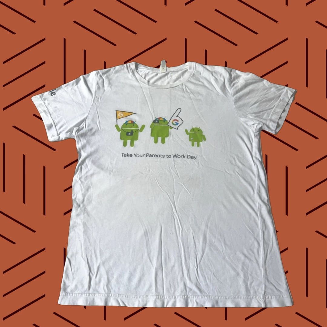 Logo 7 VINTAGE Google Take Your Parents To Work Day Android Logo Shirt M White Astro Boy Men 2010-2019 Graphic Tee Size US M / EU 48-50 / 2 - 1 Thumbnail