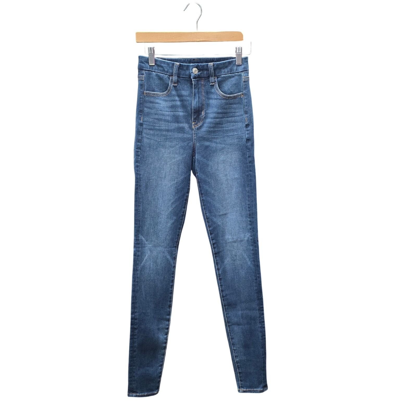American Eagle Outfitters American Eagle, Curvy Super Hi-Rise Jegging, Size 2 X-Long Size 26" / US 2 / IT 38 - 2 Thumbnail