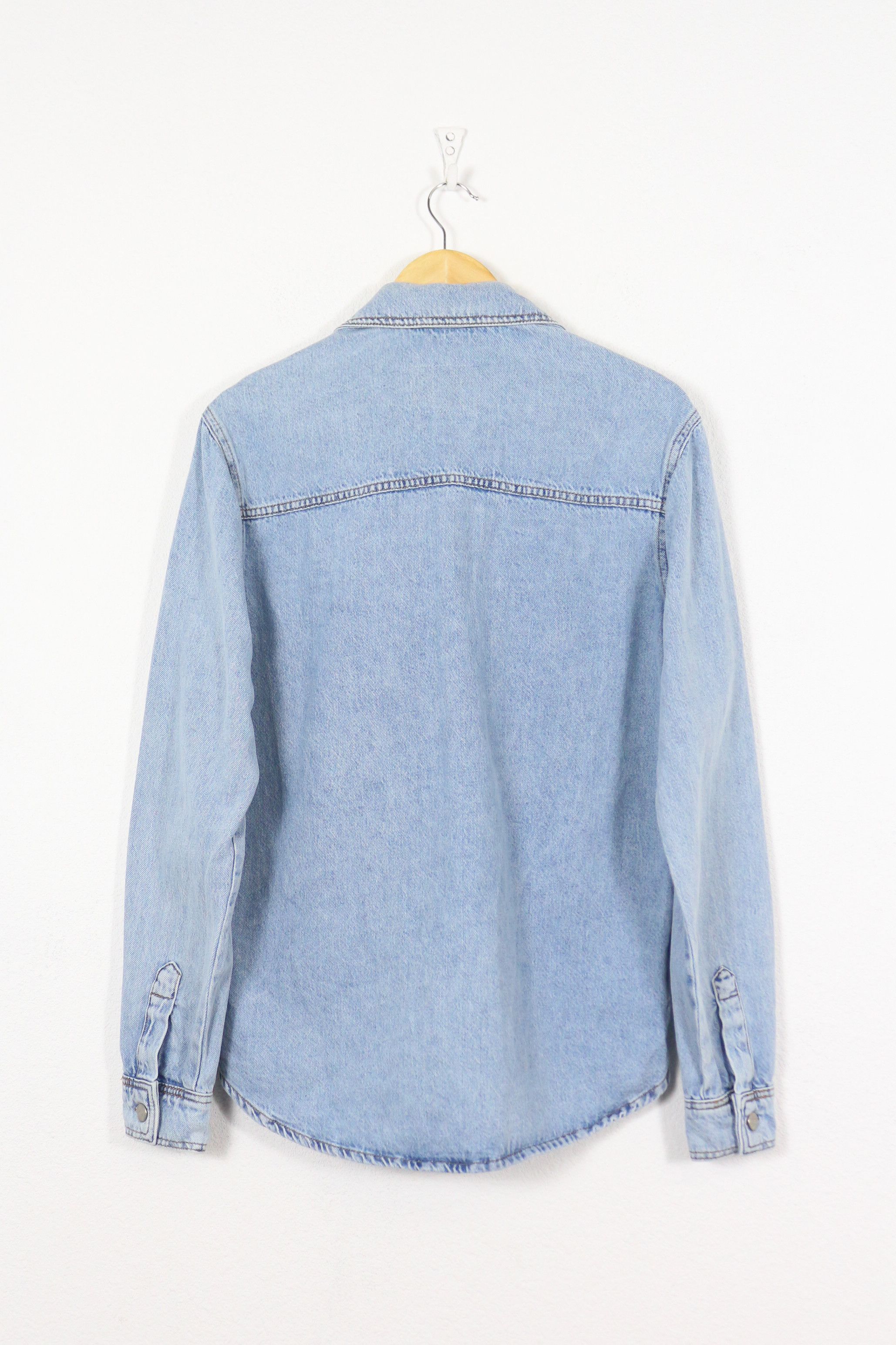 Denime × Sisley Sisley Light Washed Denim Over Shirt Size US M / EU 48-50 / 2 - 6 Thumbnail