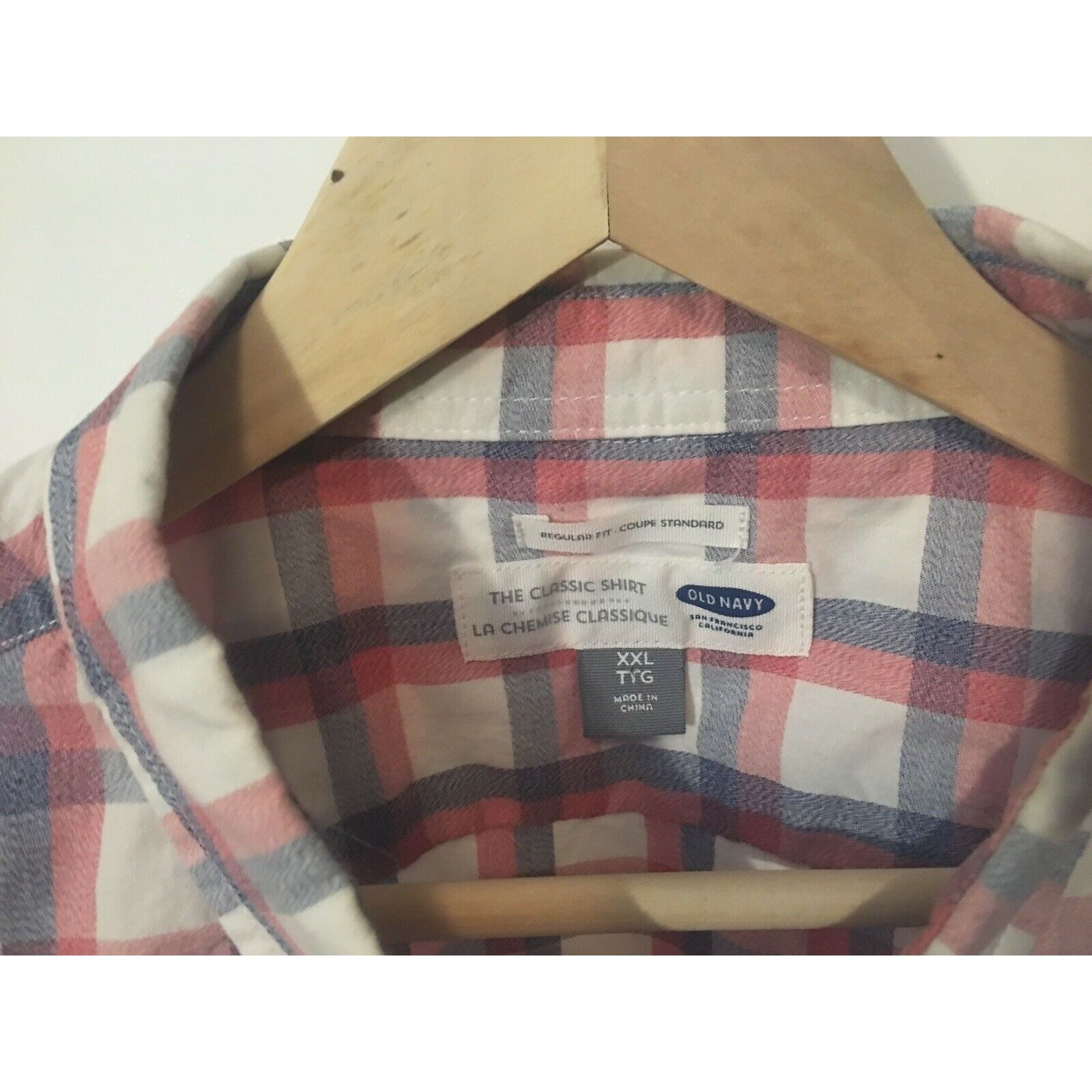 Old Navy Old Navy The Classic Shirt Sz XXL Pink/gray Plaid Mens Size US XXL / EU 58 / 5 - 2 Thumbnail