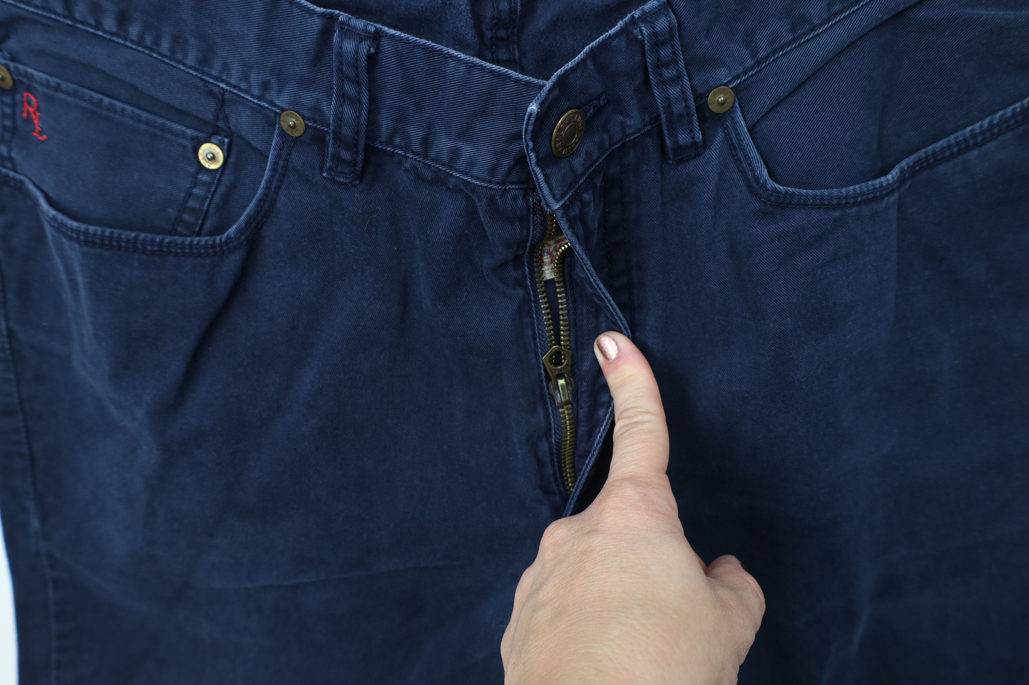 Ralph Lauren Vintage Y2K Ralph Lauren Twill Chino Pants Trousers Blue Size US 34 / EU 50 - 6 Thumbnail