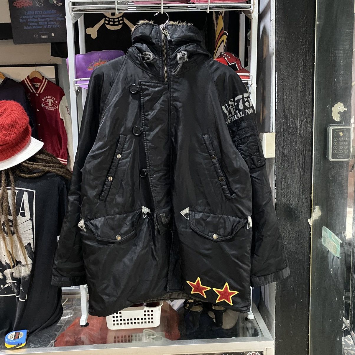 Avirex Avirex Extreme Cold Weather Parka Jacket DANGER Nylon Black Size US M / EU 48-50 / 2 - 2 Thumbnail