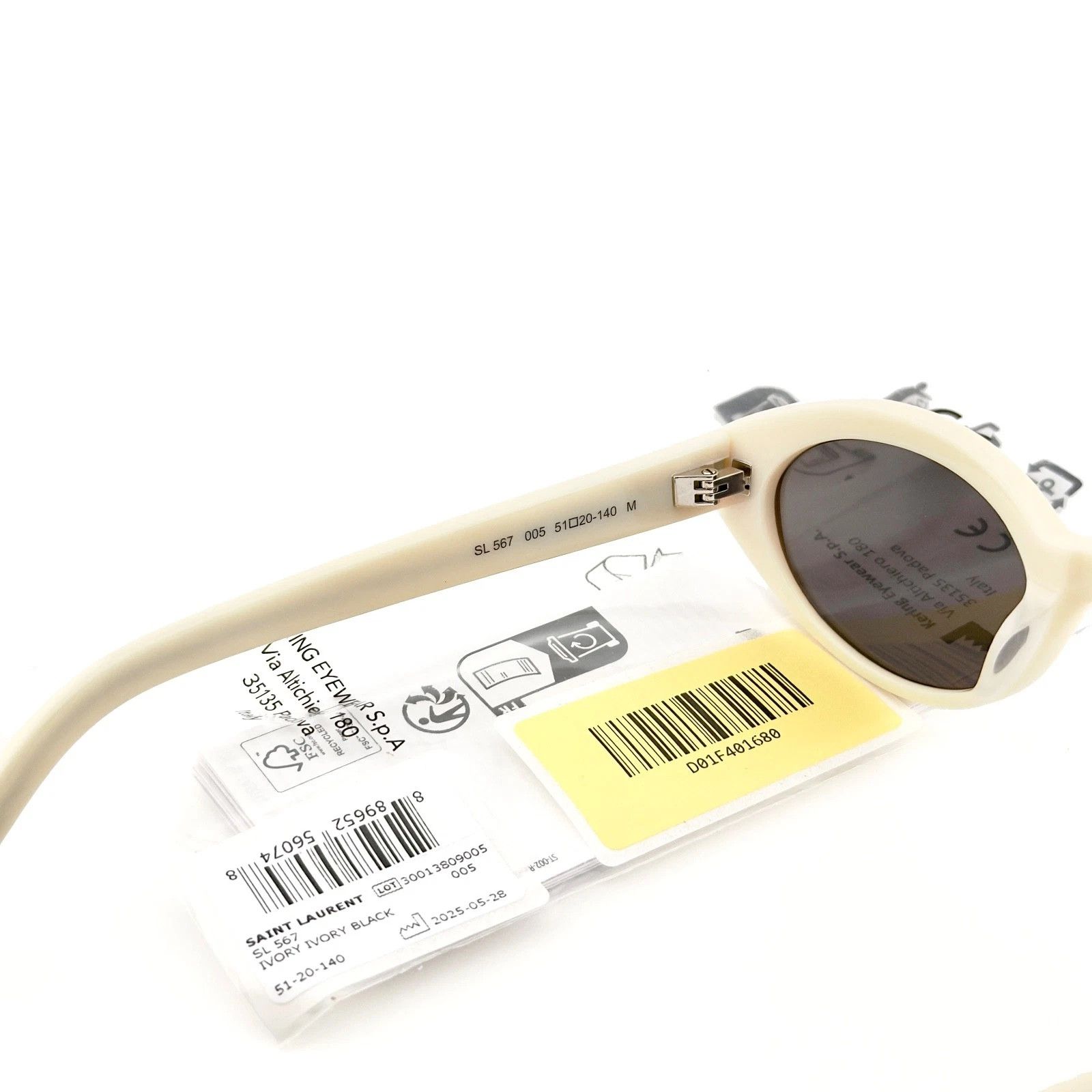 Saint Laurent Paris SAINT LAURENT SHADE SL 567 SL567 Narrow Slim Sunglasses 005 Size ONE SIZE - 6 Thumbnail