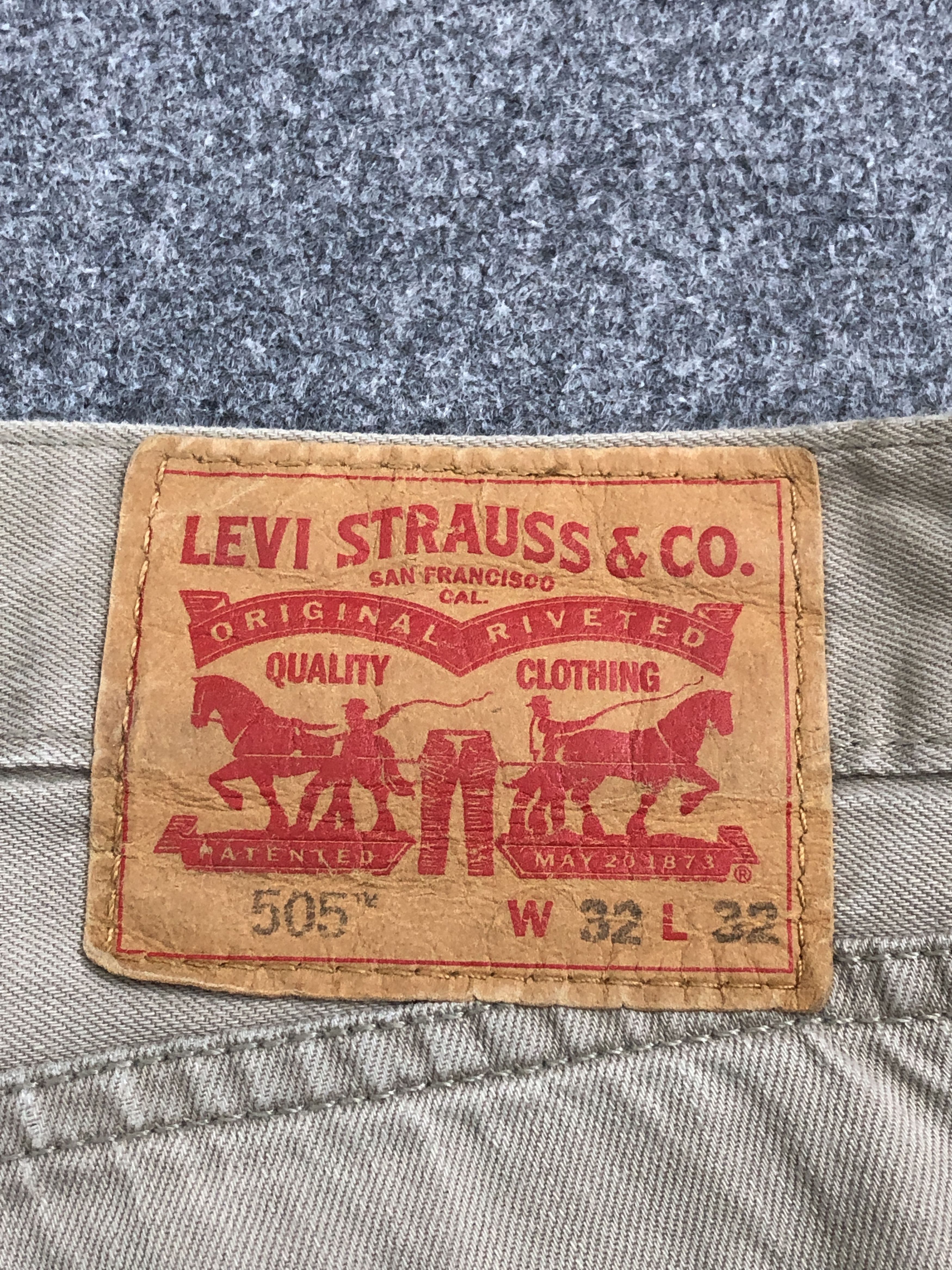 Levi's Vintage Levis 505 Light Brown Jeans DP2534 Size US 31 - 6 Thumbnail