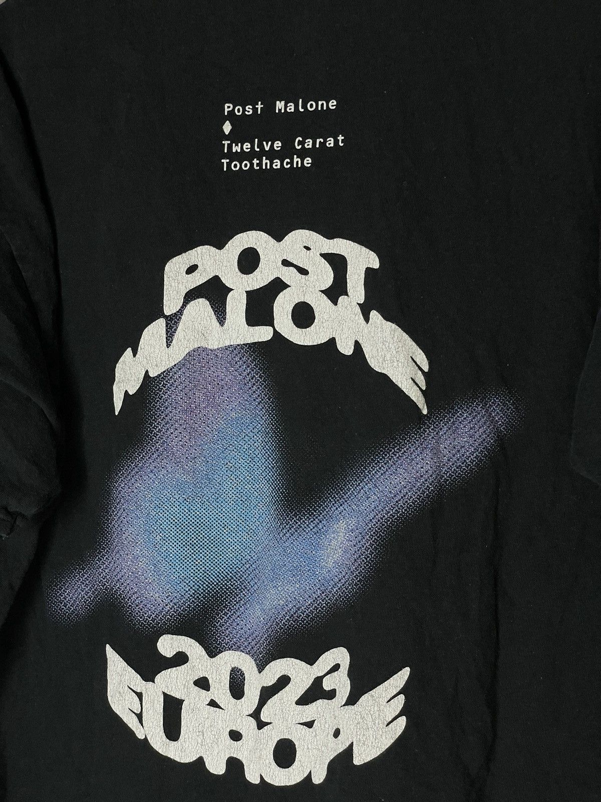 Rap Tees Post Malone Twelve Carat 2023 Tour Art Rap T-Shirt Size US L / EU 52-54 / 3 - 8 Thumbnail